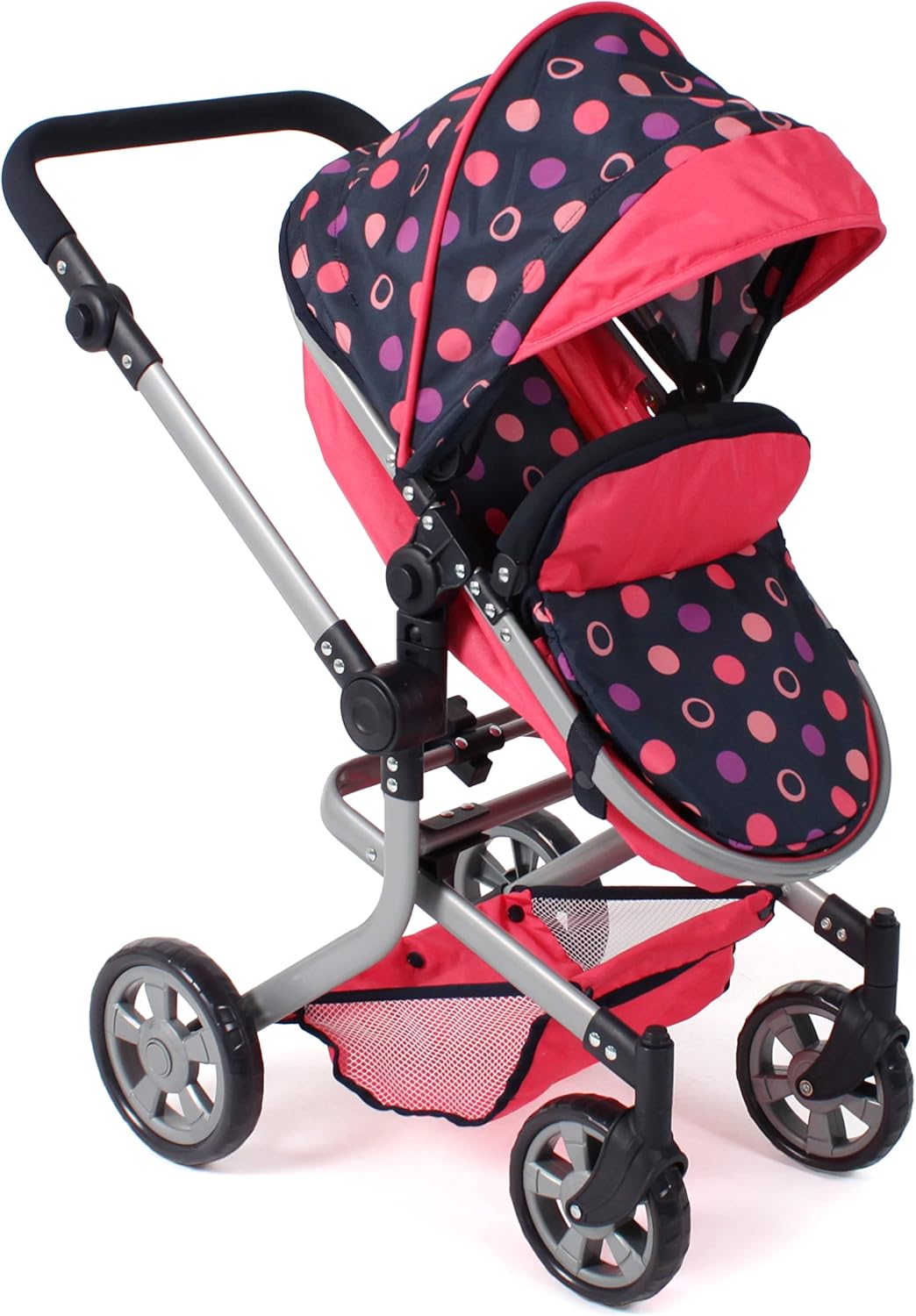 Bayer Chic 2000 - Passeggino Bambole Mika 2 in 1, Corallo - immagine 3