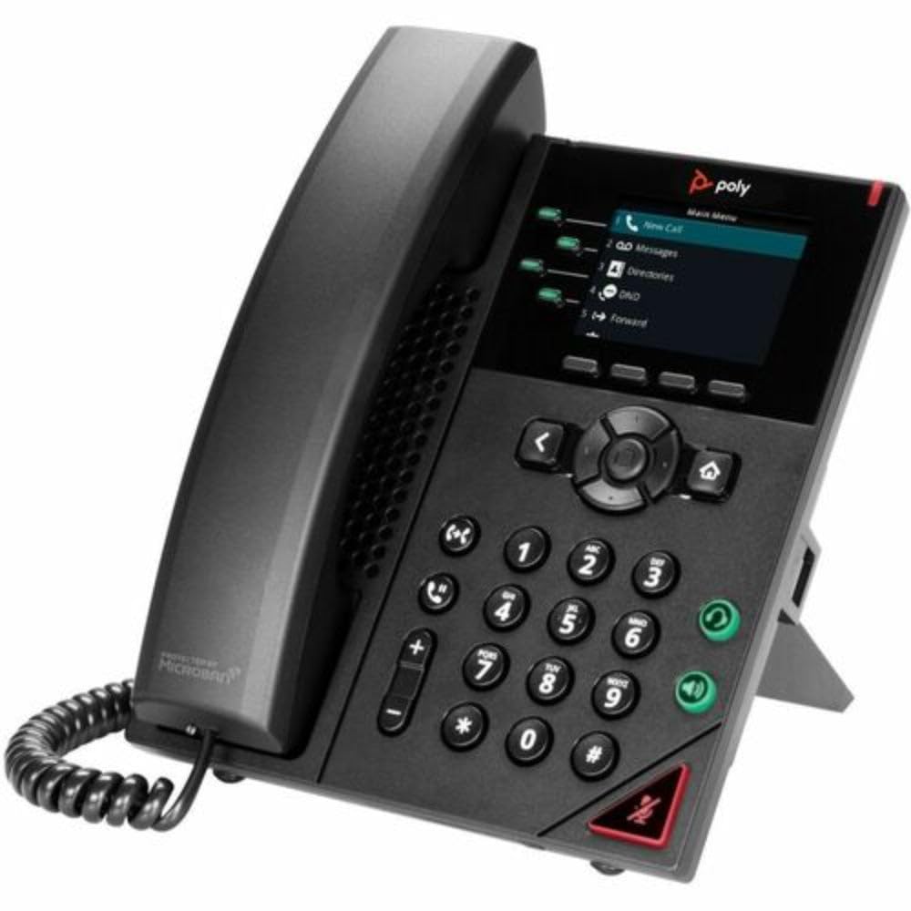 PolyCOM VVX 250 - Telefono IP Aziendale 4 Linee