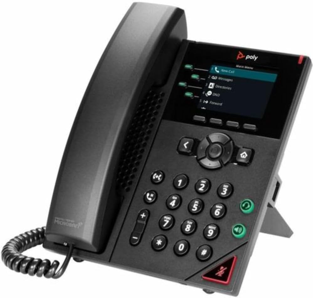 PolyCOM VVX 250 - Telefono IP Aziendale 4 Linee - immagine 3