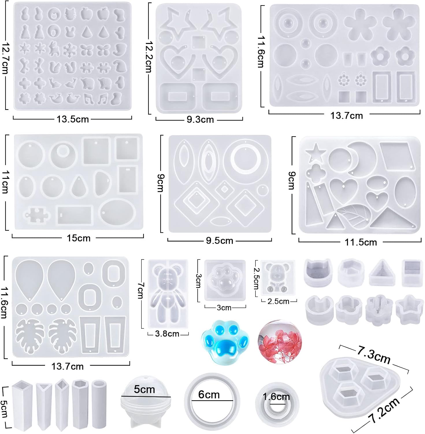 Jotol Stampi in Silicone Resina Epossidica 320pcs Set - immagine 6