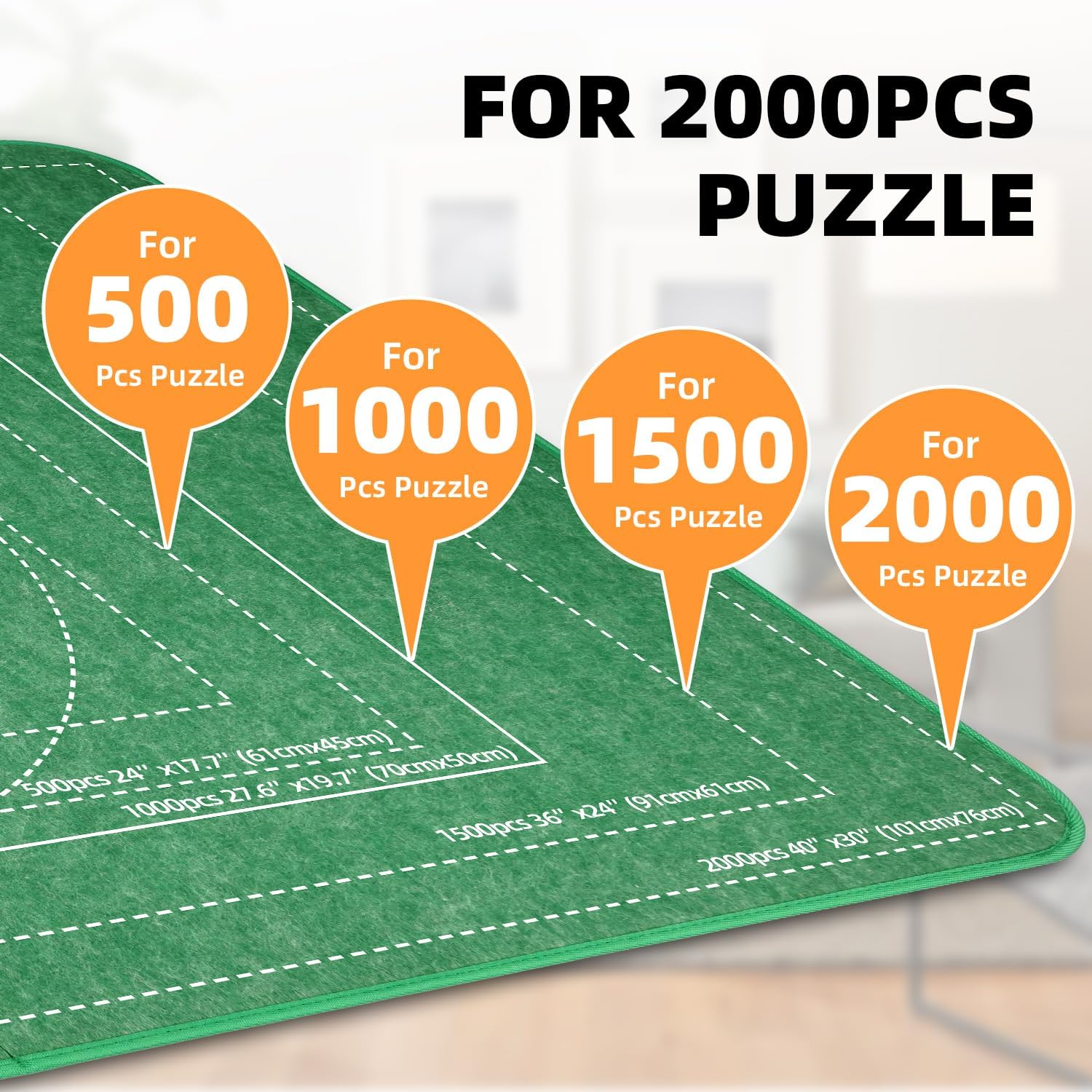 Mozooson Tavola di Puzzle Pieghevole 2000 pezzi - immagine 2