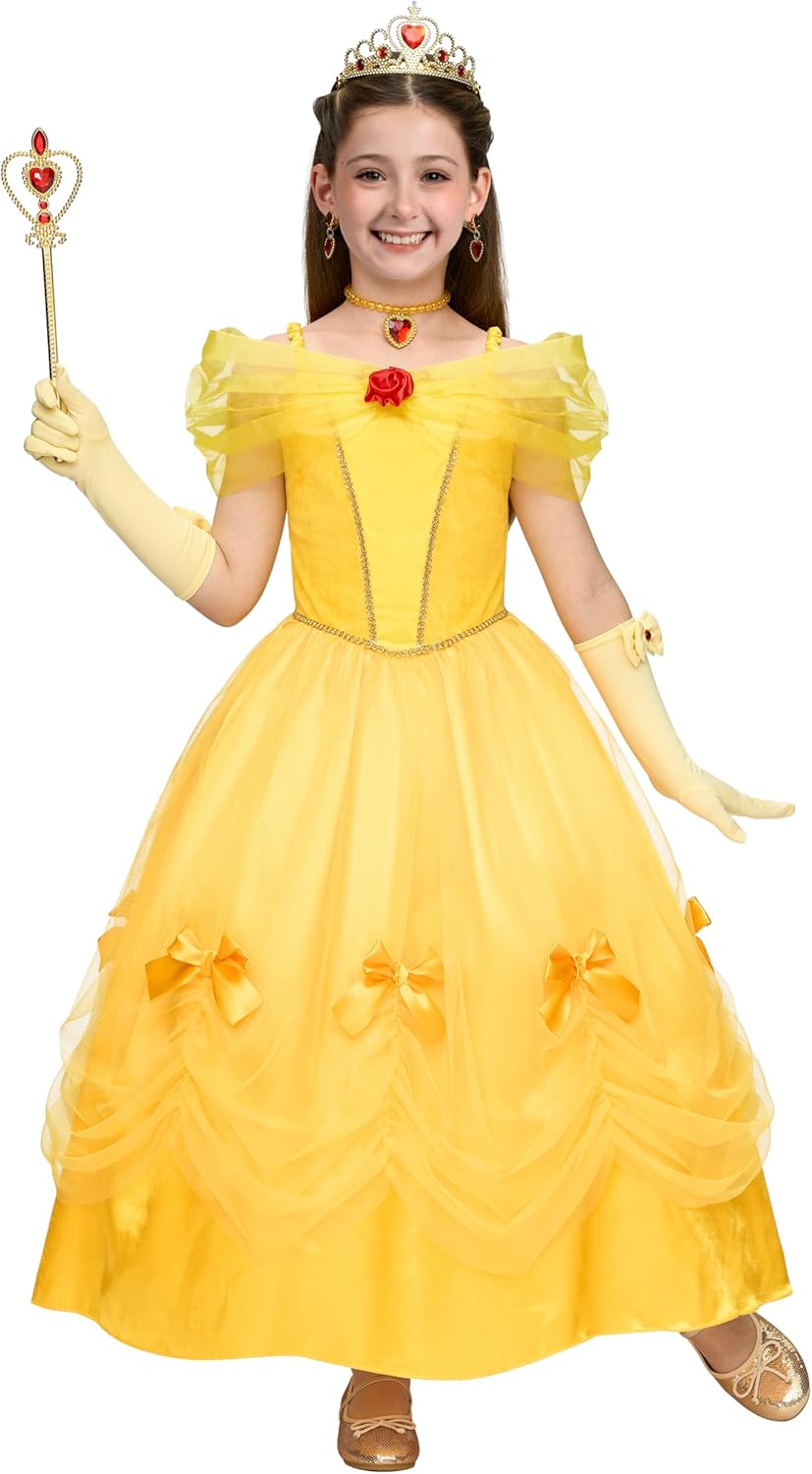 Spooktacular Creations Vestito Principessa Giallo 7 PCS - immagine 3