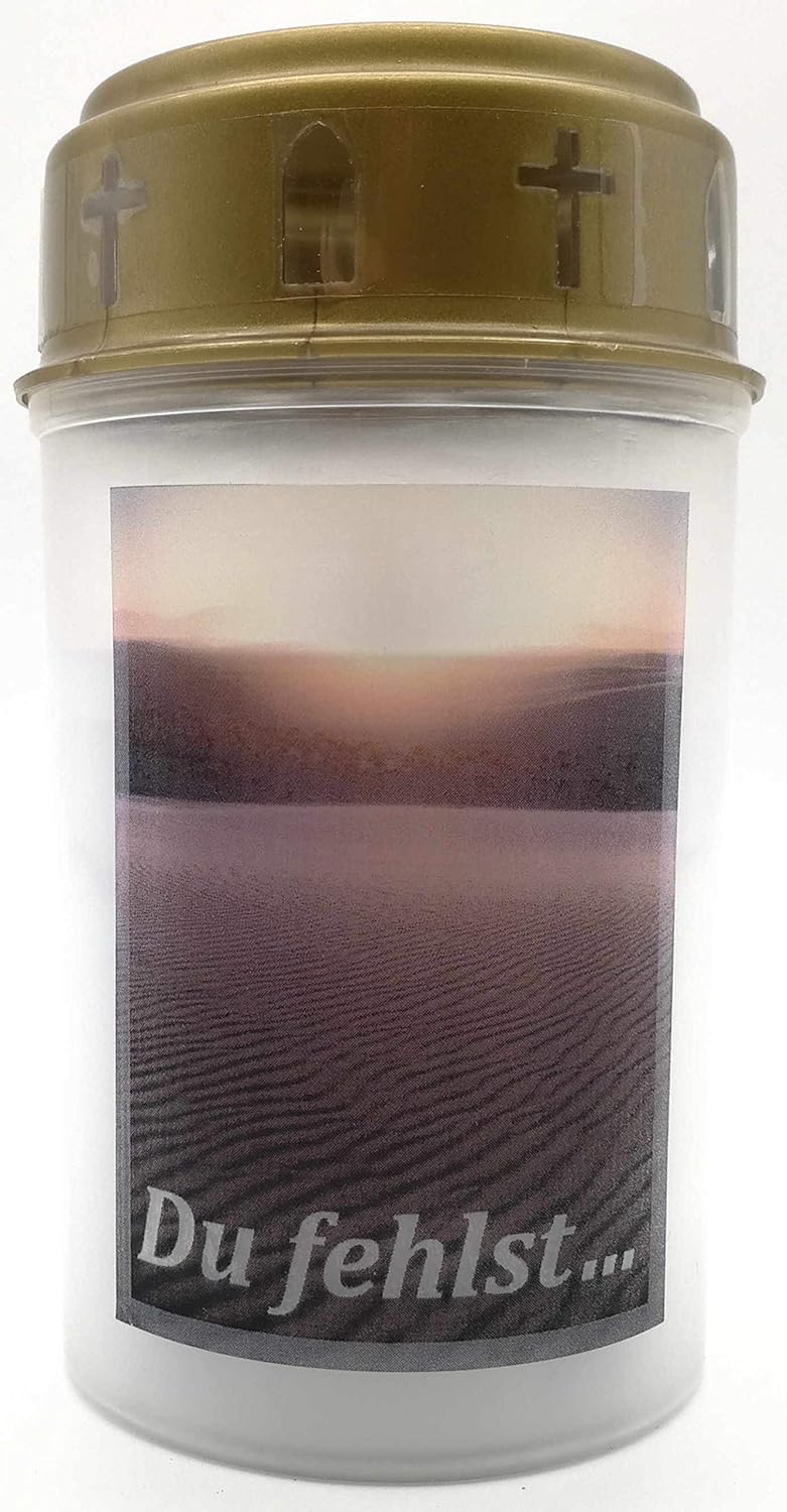 Lanterna Funeraria Inox con Luce LED 24cm - immagine 7