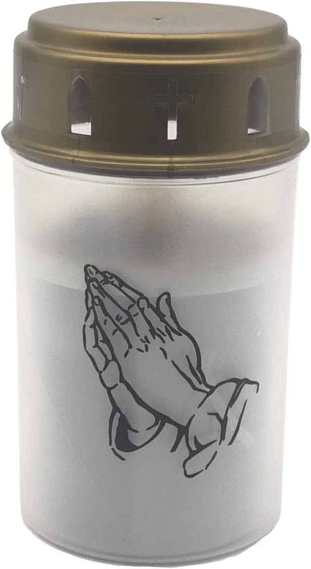 Lanterna Funeraria Inox con Luce LED 24cm - immagine 9