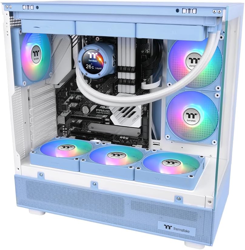 Thermaltake CT140 EX Reverse ARGB | Hydrangea Blue | 3 Fan Pack - immagine 5