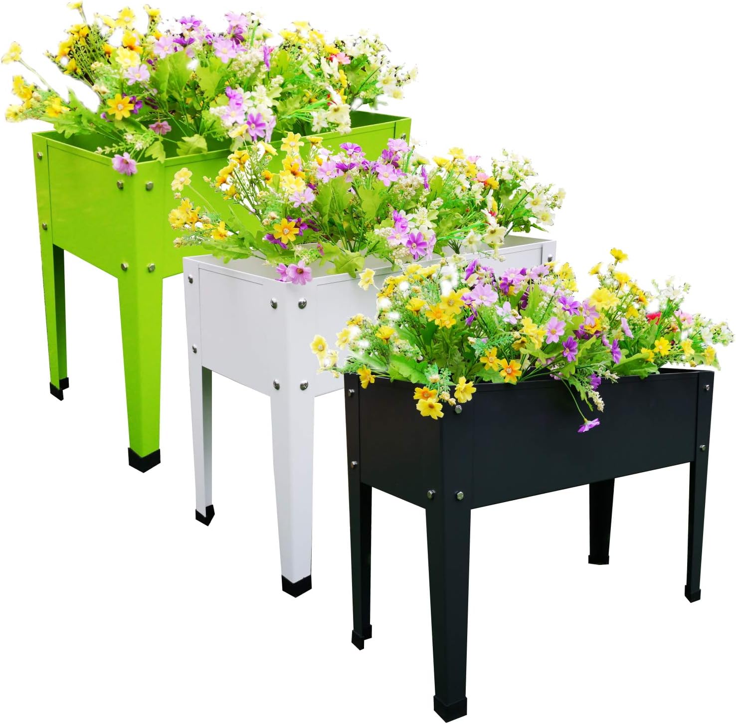 Chicreat Fioriera Rialzata 60x27x45 cm - Set da 3 - immagine 1