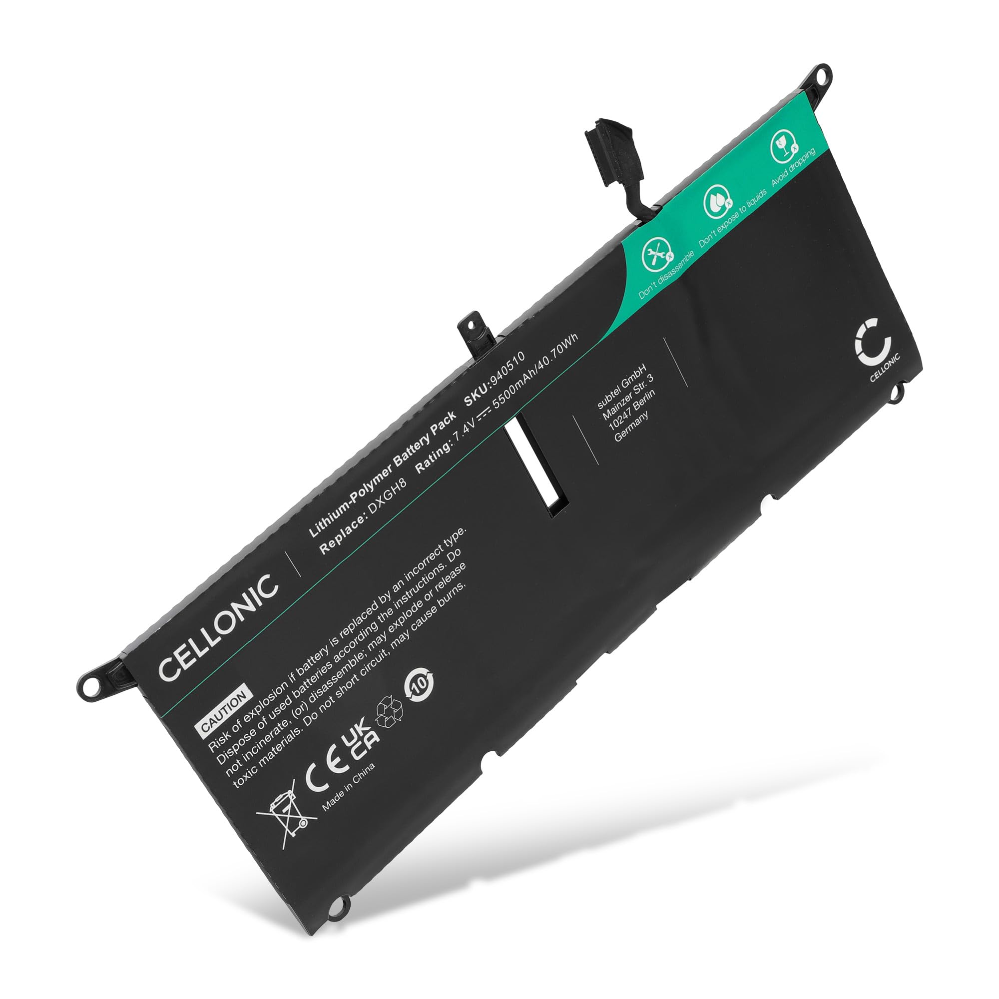 Cellonic Batteria compatibile con Dell XPS 13 9380