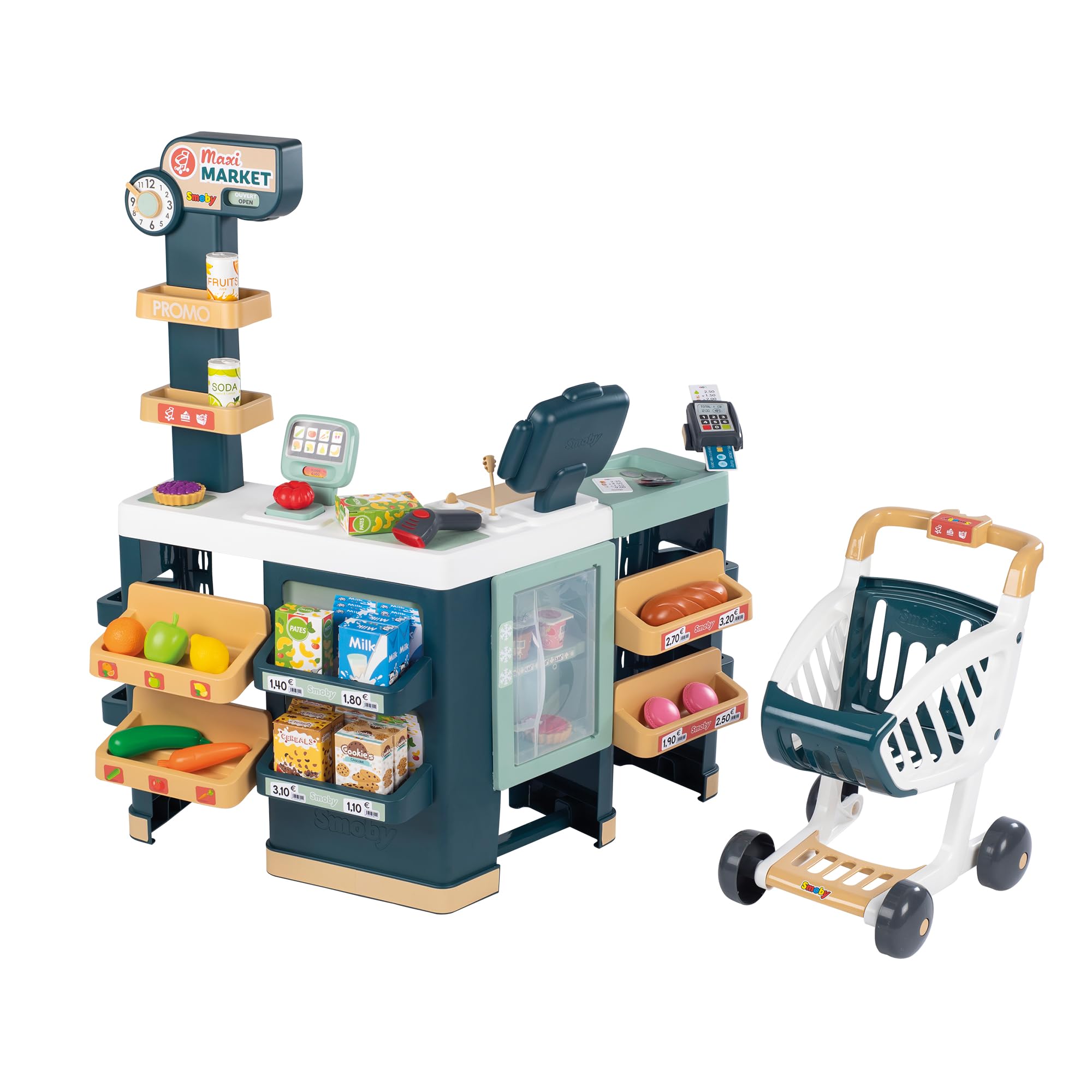 Smoby Supermercato Maxi con Carrello e 50 Accessori