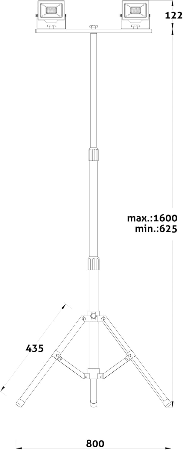 avide 2 Faretti LED 20W con Treppiede - immagine 2