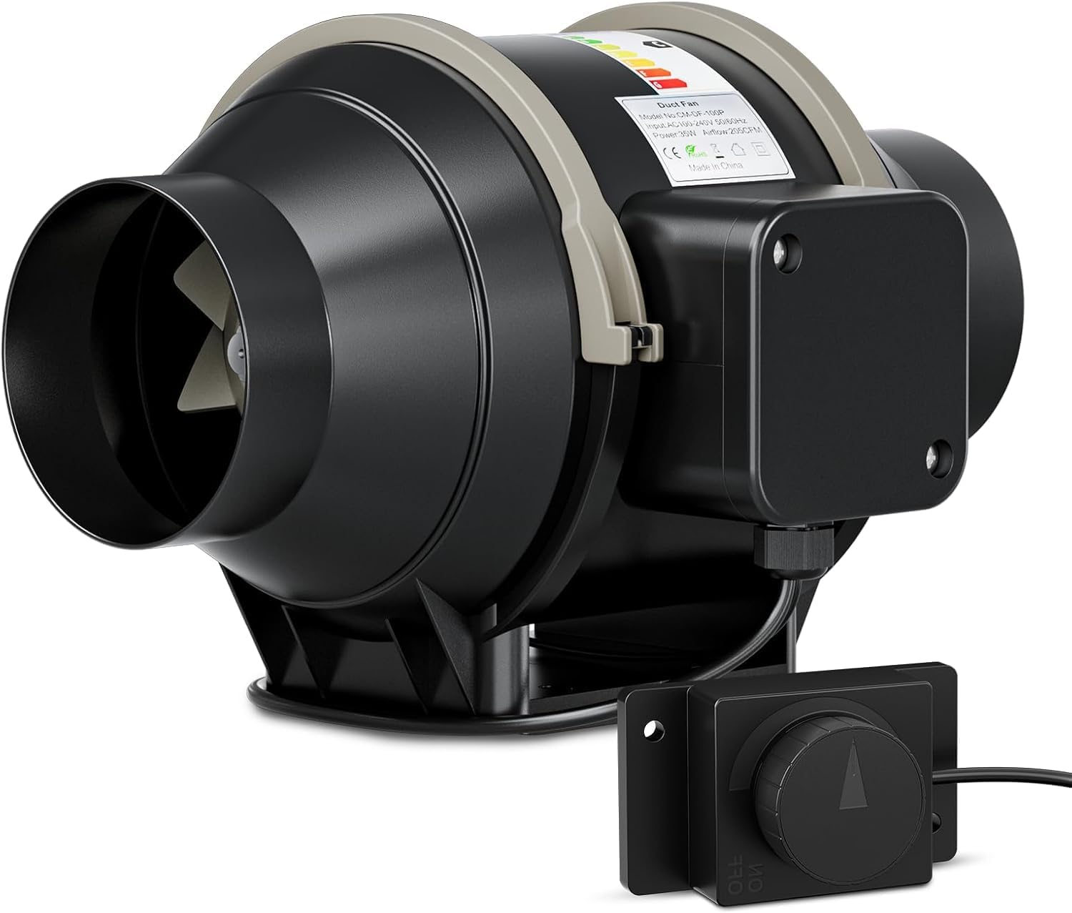 Ventilatore a Canale In Linea 4 Pollici 360 m³/h - immagine 1