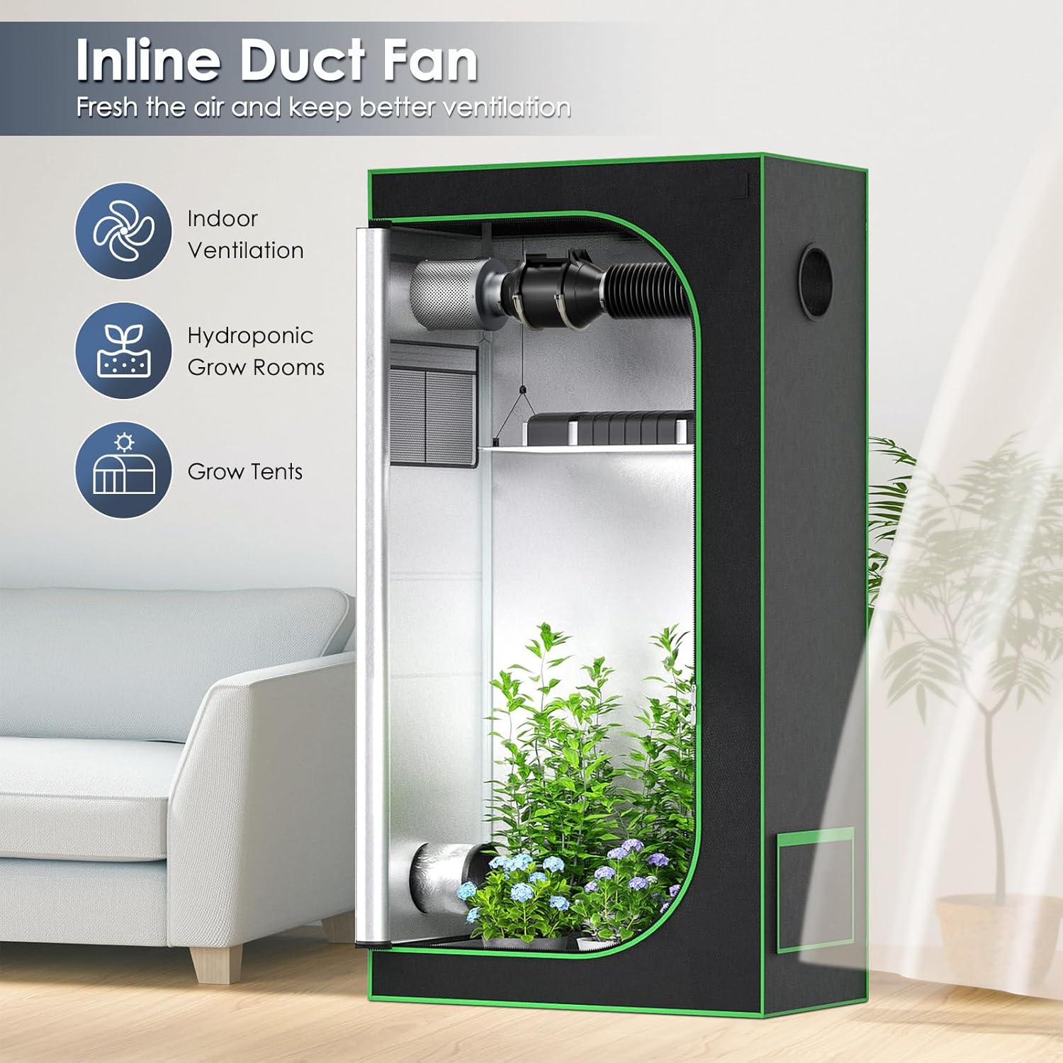 Ventilatore a Canale In Linea 4 Pollici 360 m³/h - immagine 3