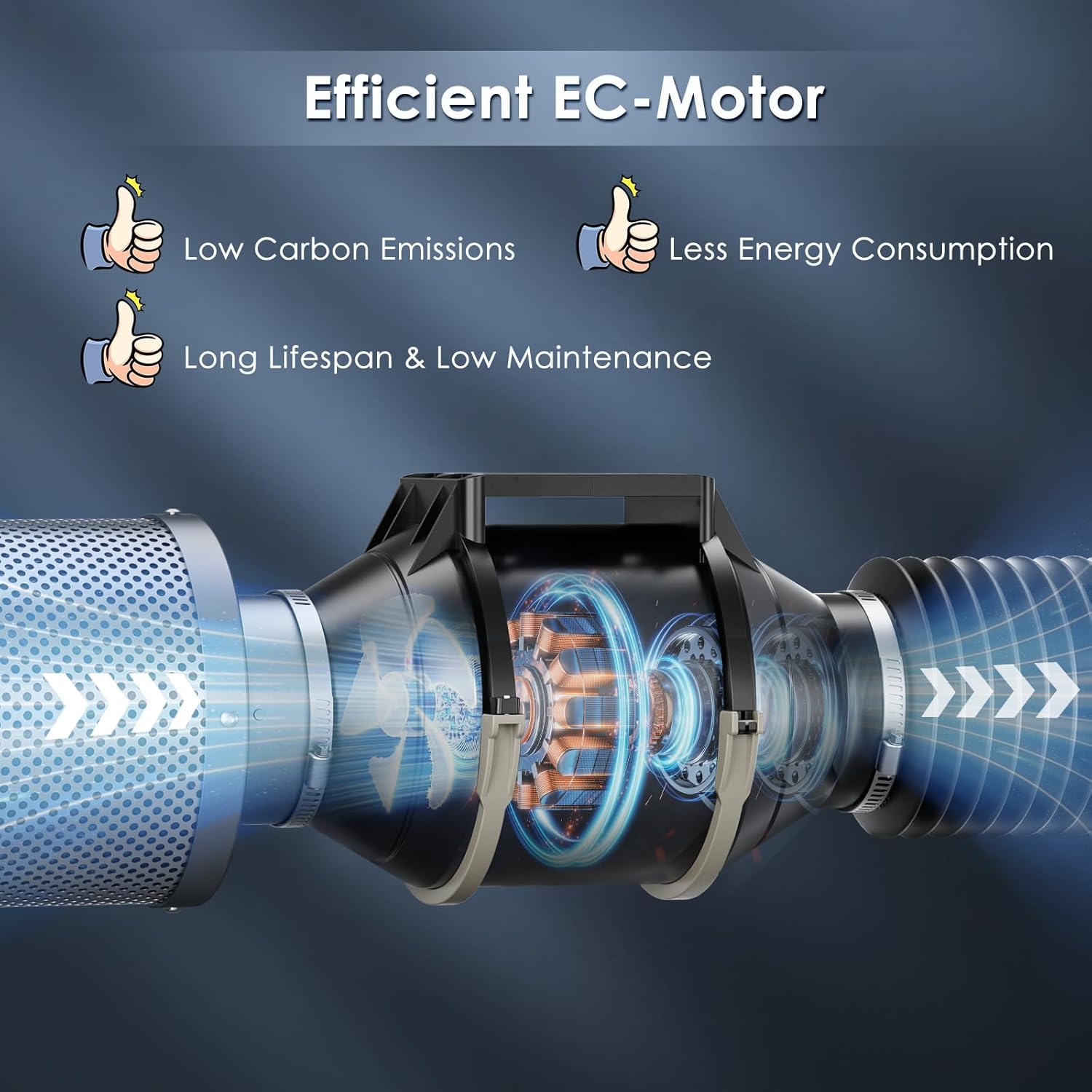 Ventilatore a Canale In Linea 4 Pollici 360 m³/h - immagine 8