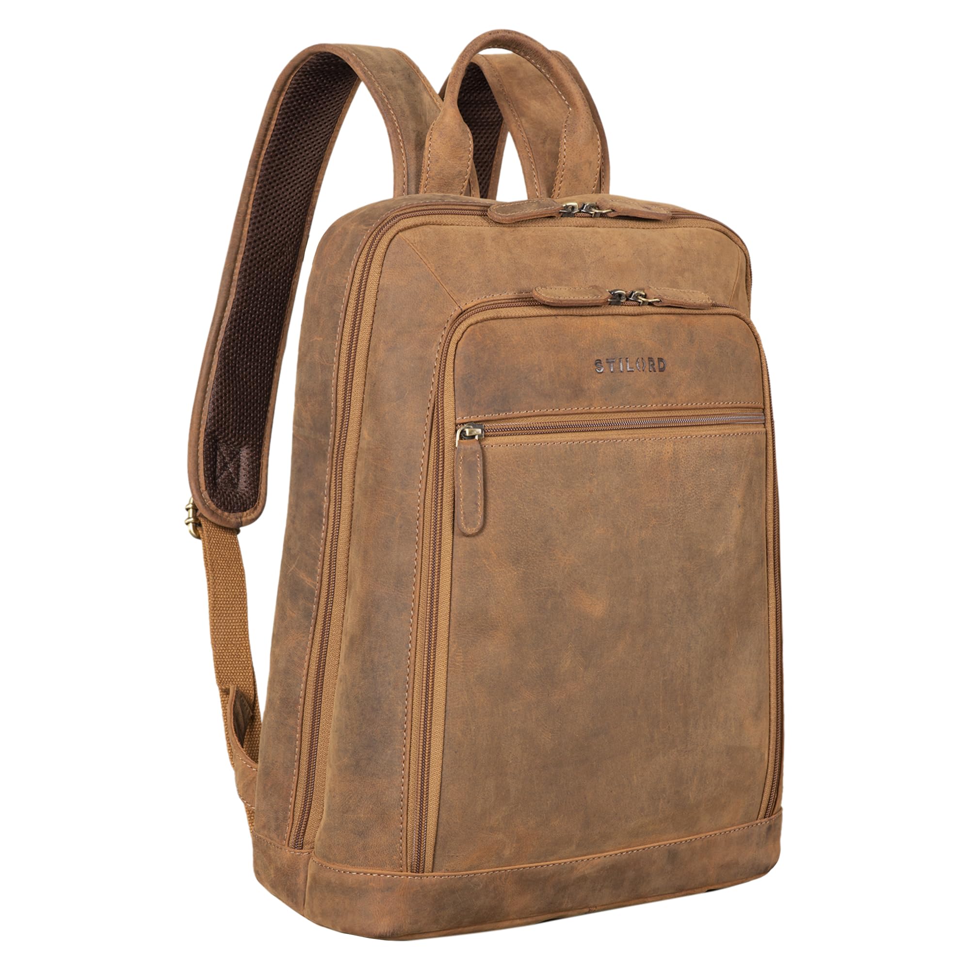 STILORD 'Watson' Zaino Laptop 15,6 Pollici Pelle Vintage