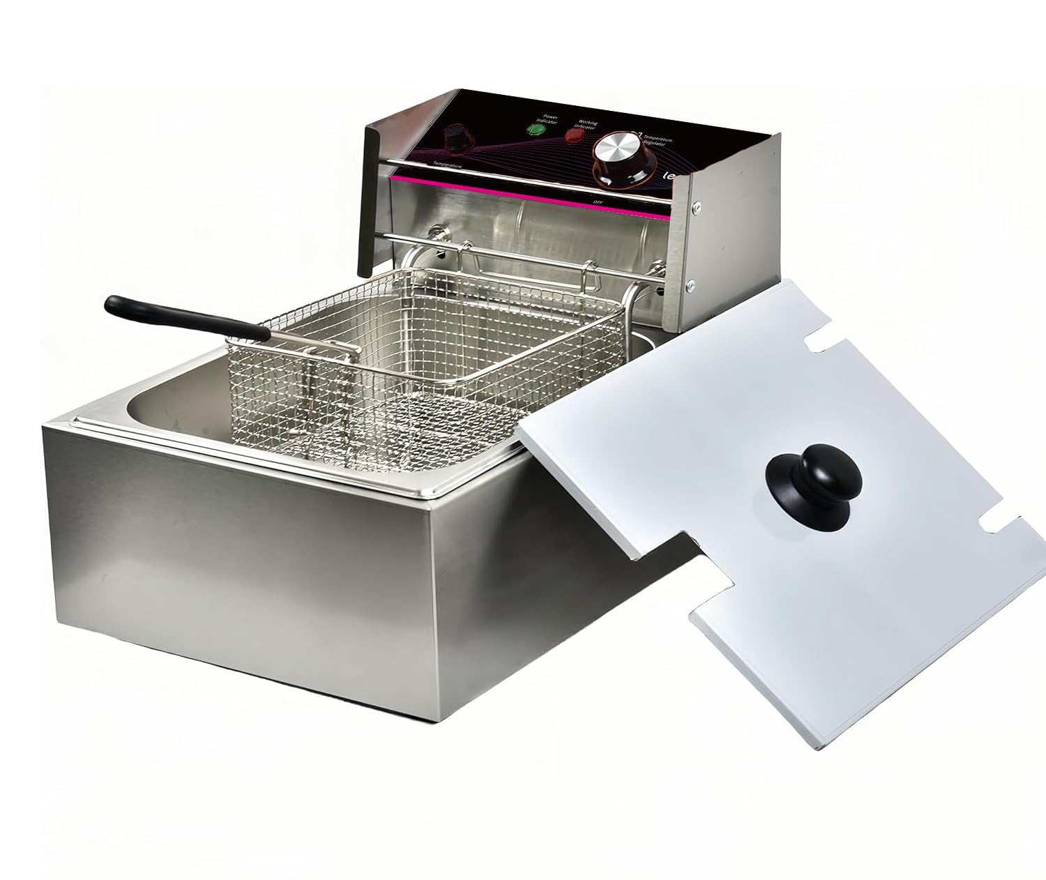 Lecon Chef Friggitrice in Acciaio Inox 6L