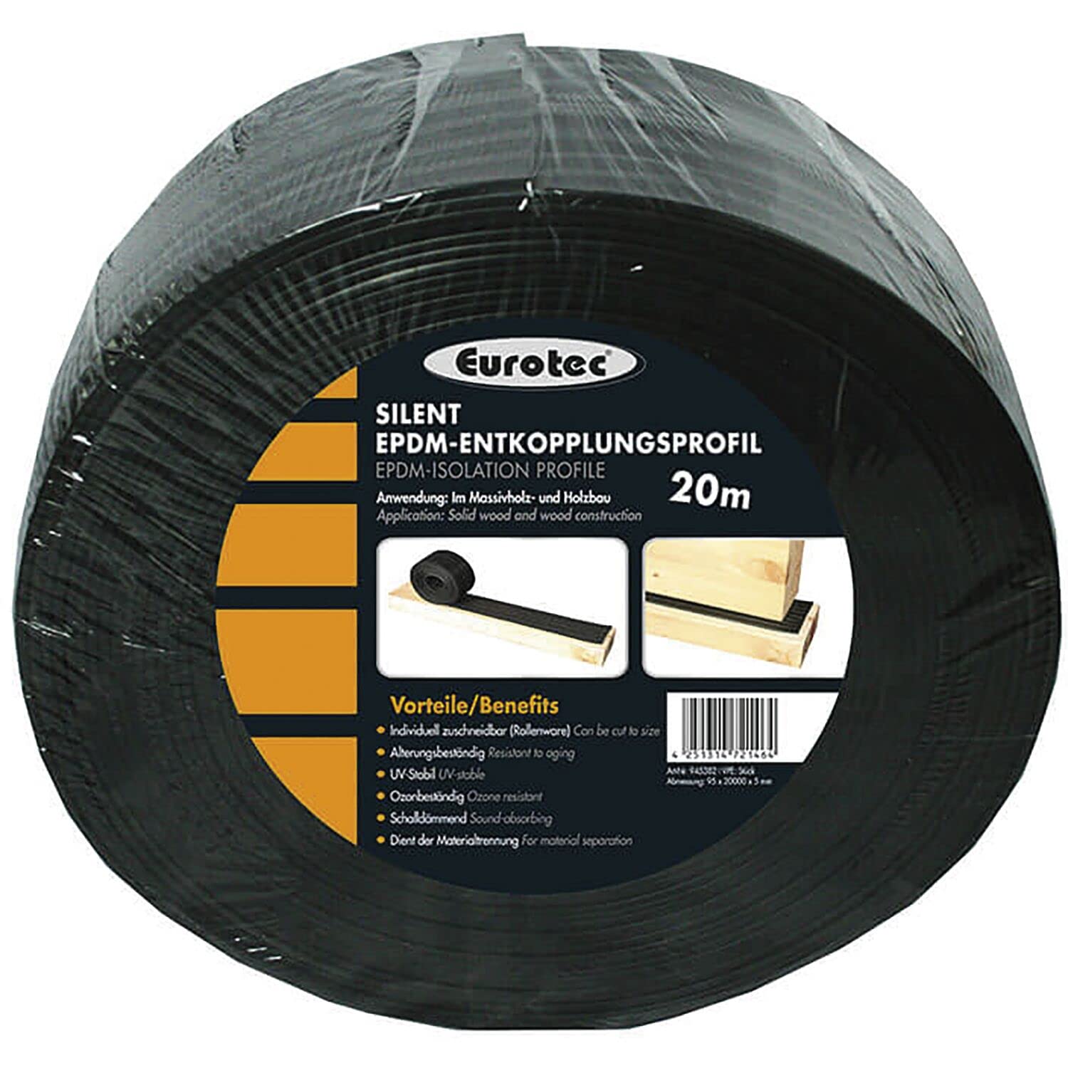 Silent EPDM - Profilo di disaccoppiamento 20 m