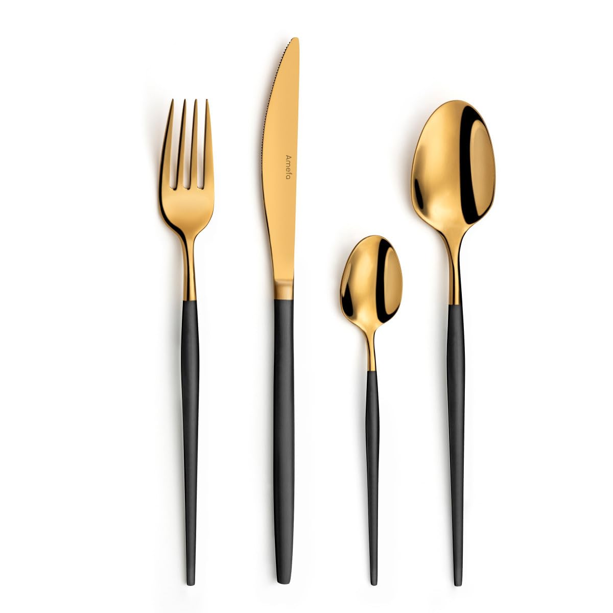 Amefa Soprano Oro/Nero - Set di posate 24 pezzi