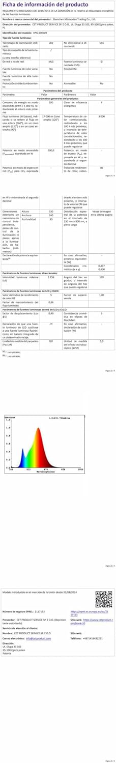 Blivrig Faro LED da Esterno 200W Bianco Caldo 3000K - immagine 9