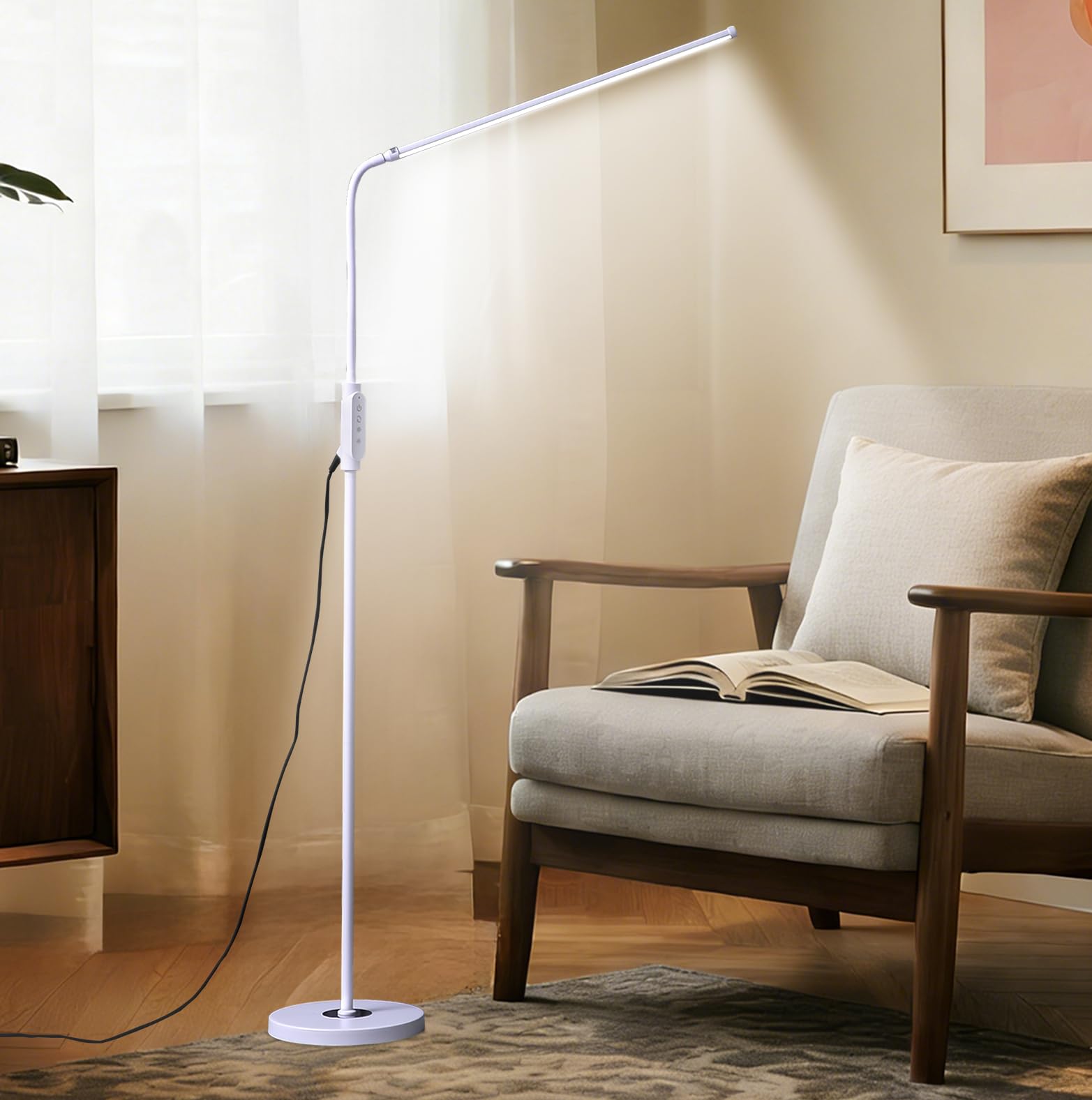 CGBE Lampada da Terra LED 60cm Flessibile con Touch Control