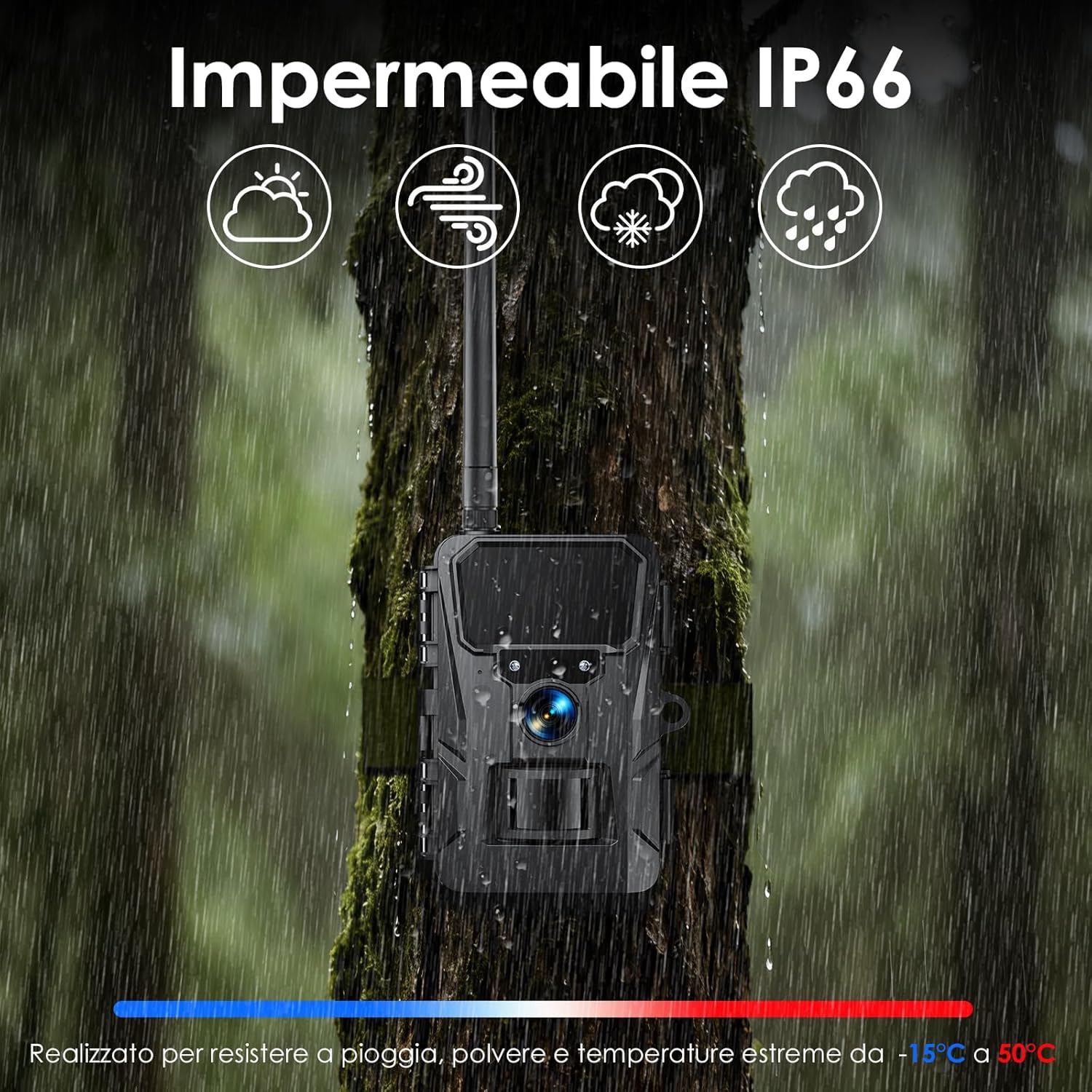 Wolfang Telecamera Esterno 4G con SIM e Pannello Solare - immagine 7