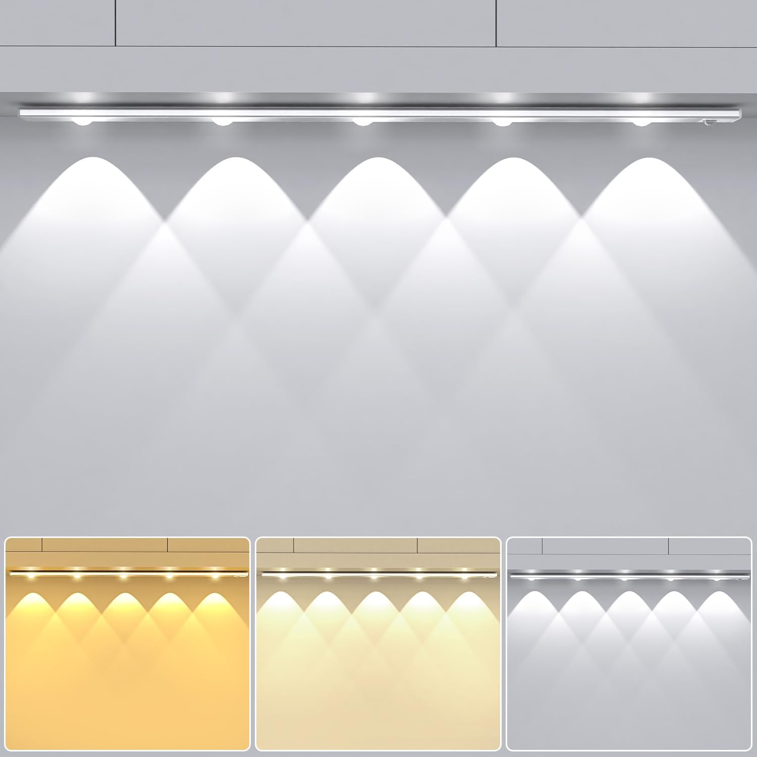 OUILA 55cm Luce Armadio LED con Sensore di Movimento - immagine 1