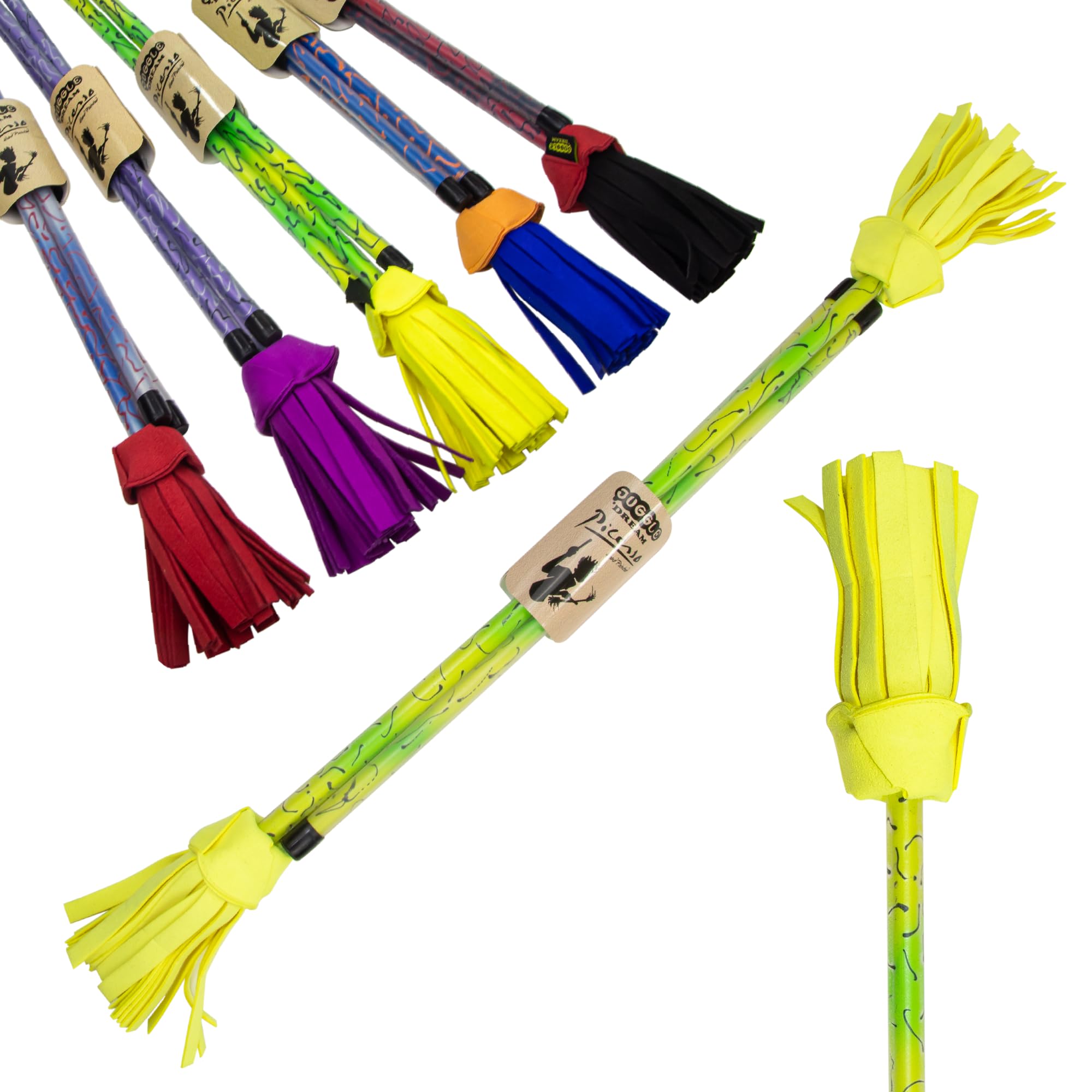 Juggle Dream Flower Stick Picasso con Bacchette (Giallo)