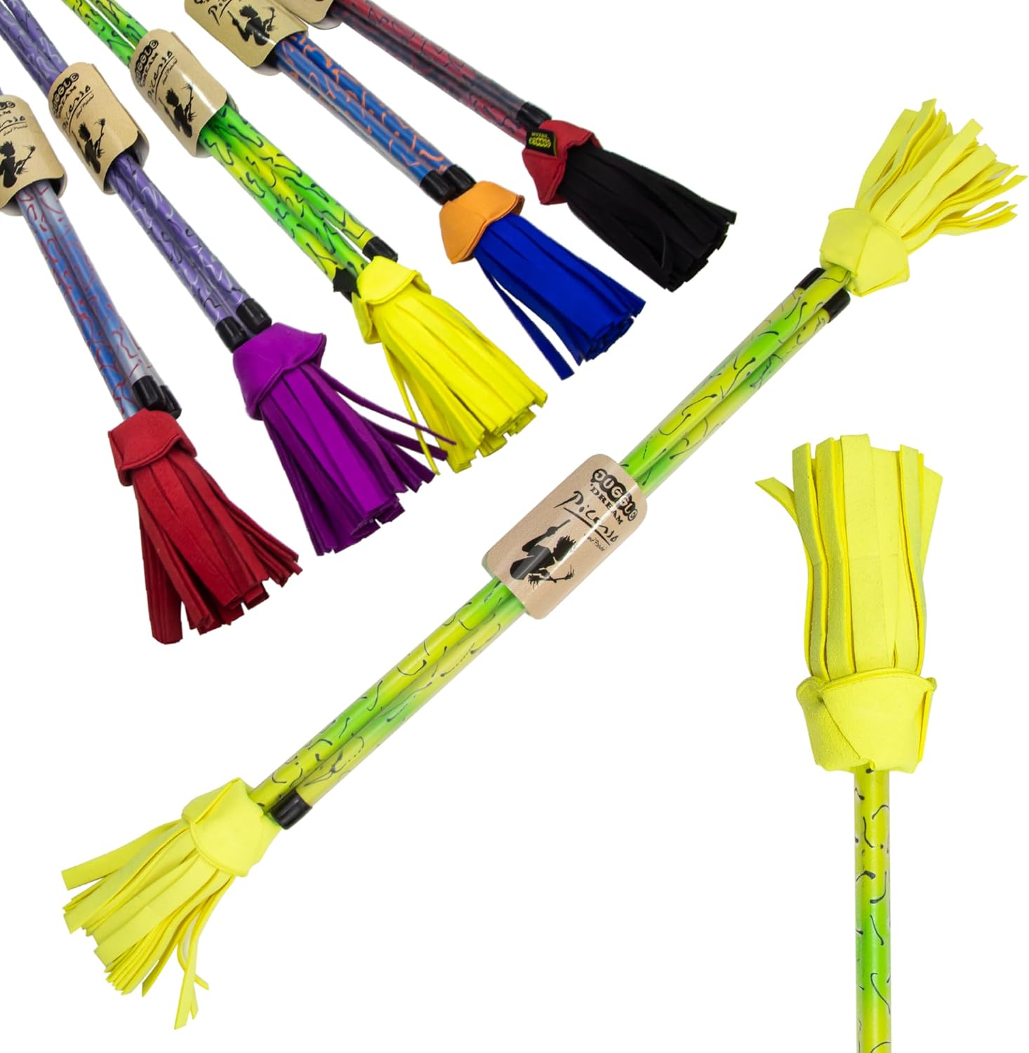 Juggle Dream Flower Stick Picasso con Bacchette (Giallo) - immagine 1