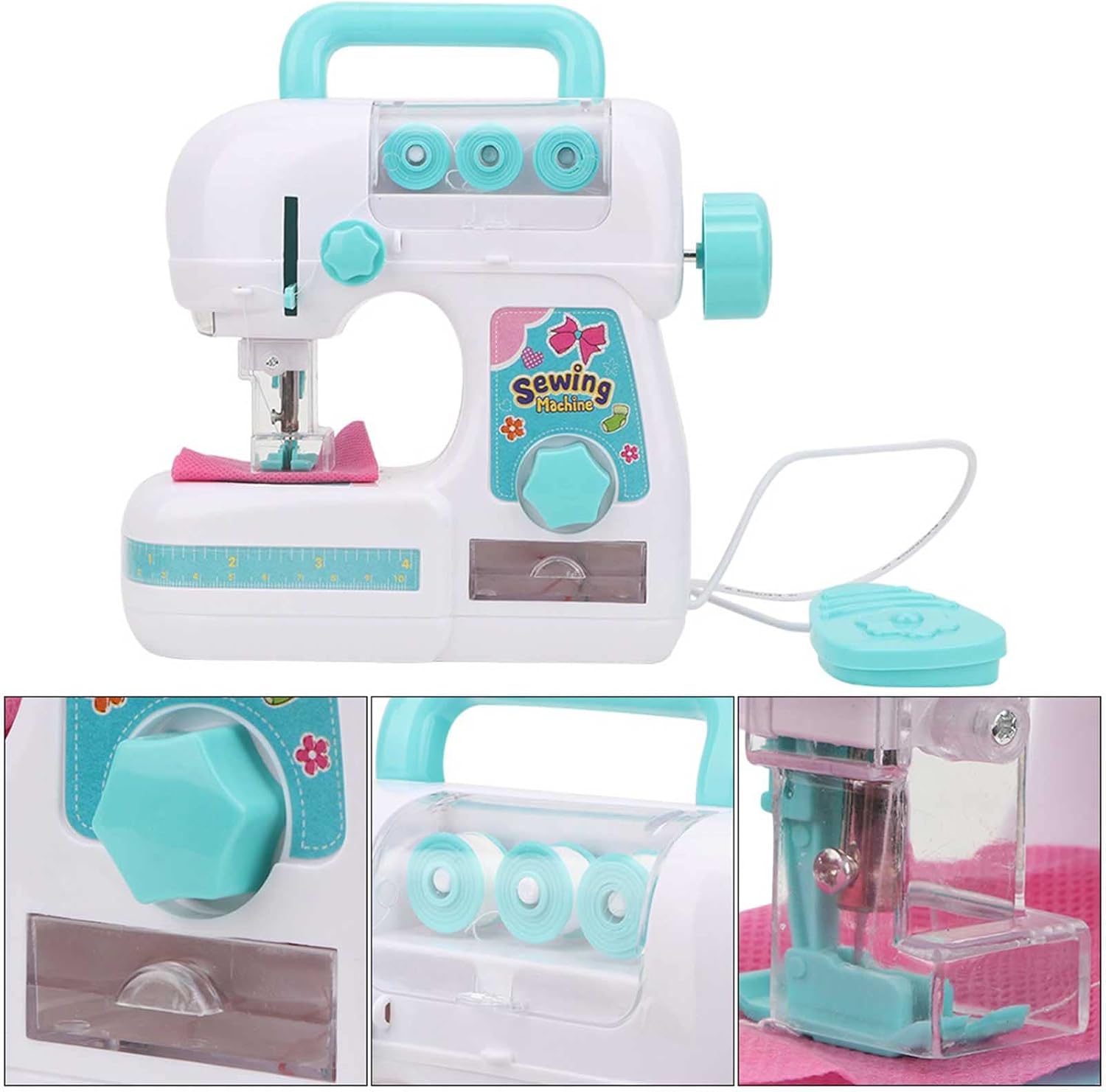 Mrisata Macchina da Cucire Elettrica per Bambini 26x22x10 - immagine 3