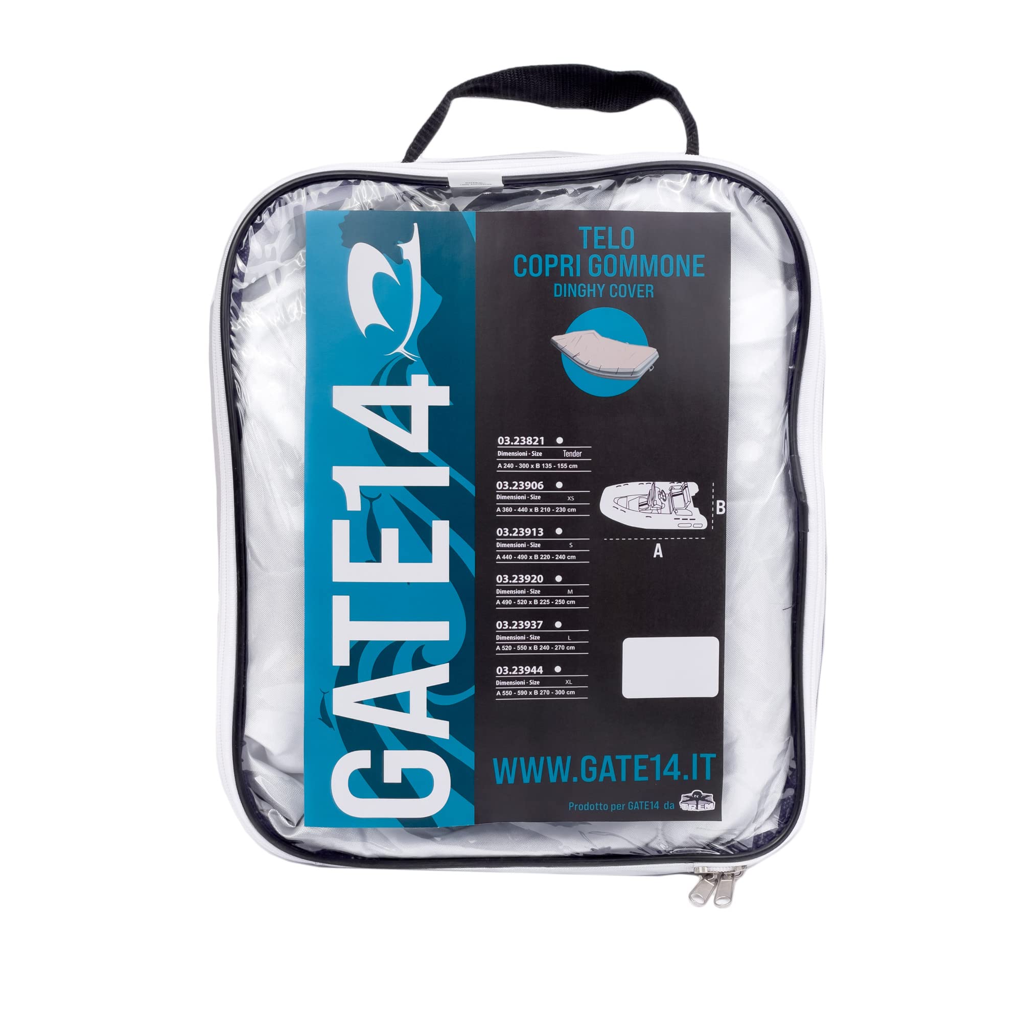 GATE14® Telo Coprigommone Tender Impermeabile in Poliestere 210D Anti-UV Tender