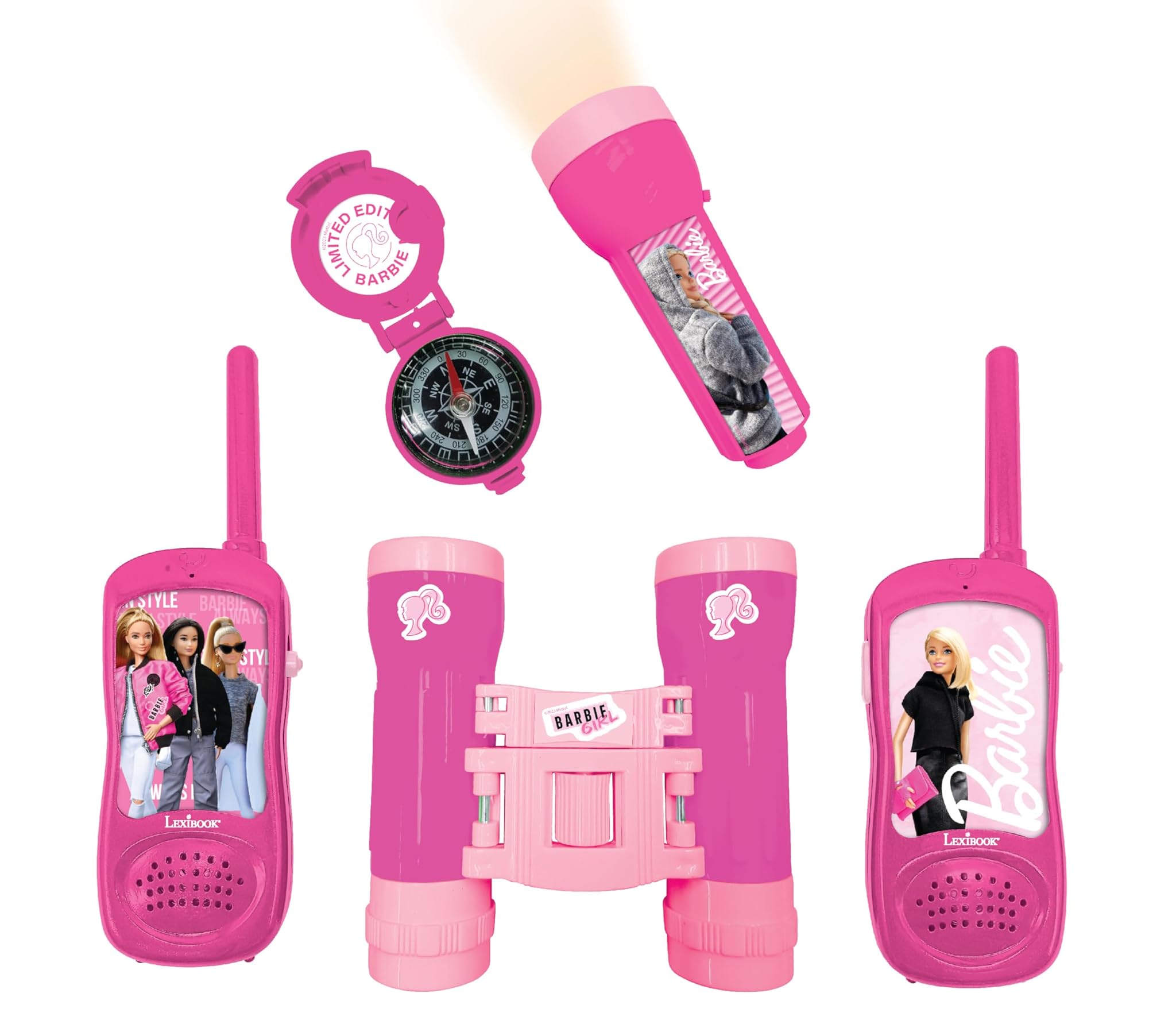 Lexibook Barbie - Set Avventuriero per Bambini, Rosa