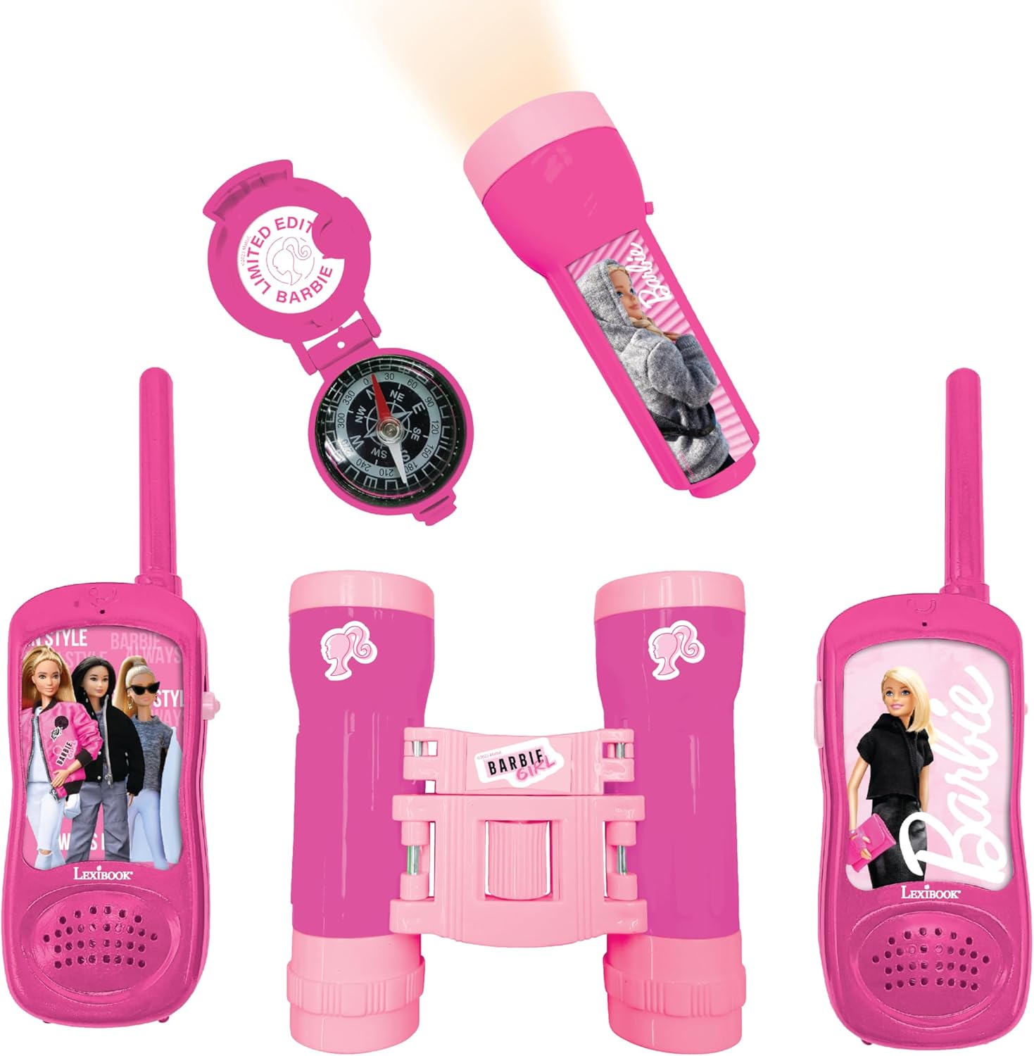 Lexibook Barbie - Set Avventuriero per Bambini, Rosa - immagine 1