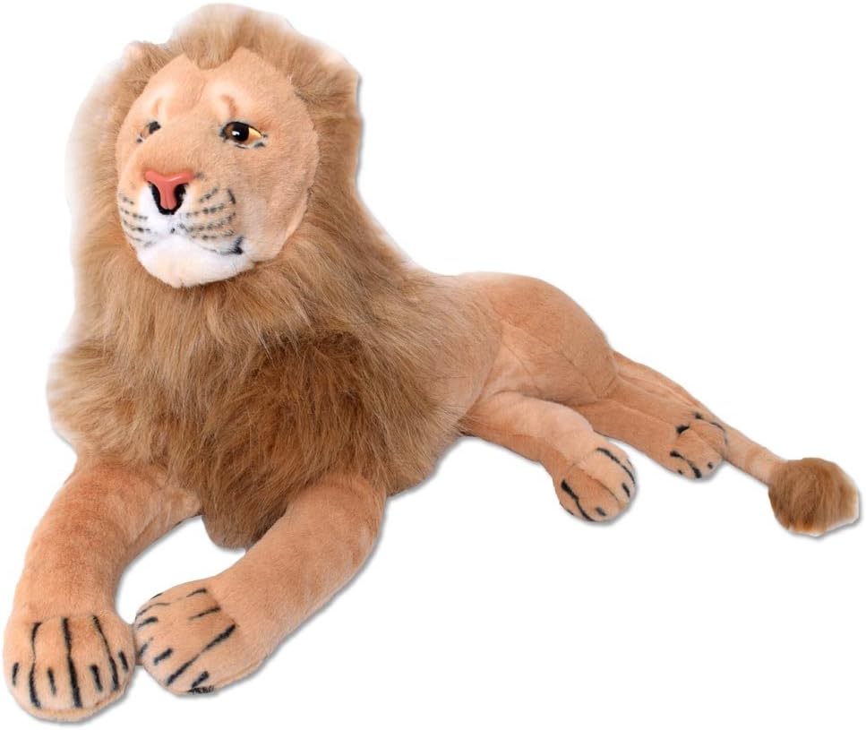TE-Trend Peluche Leone XXL 70cm, Marrone - immagine 5