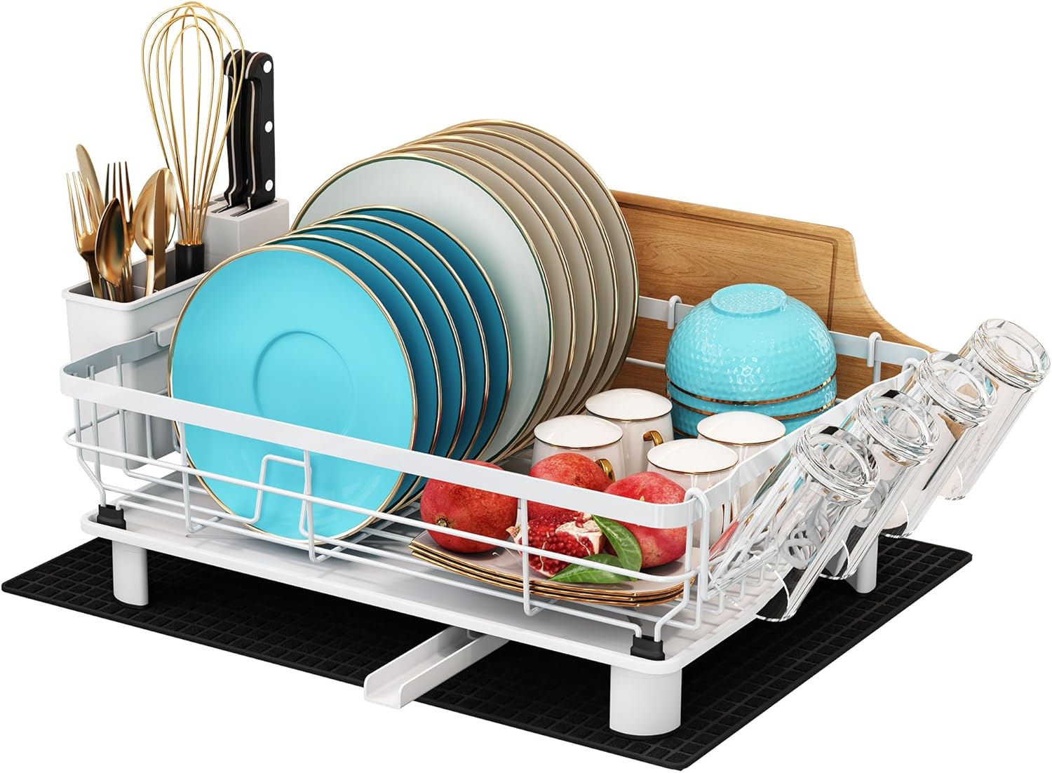 Majalis Scolapiatti da Appoggio con Vassoio Antigoccia