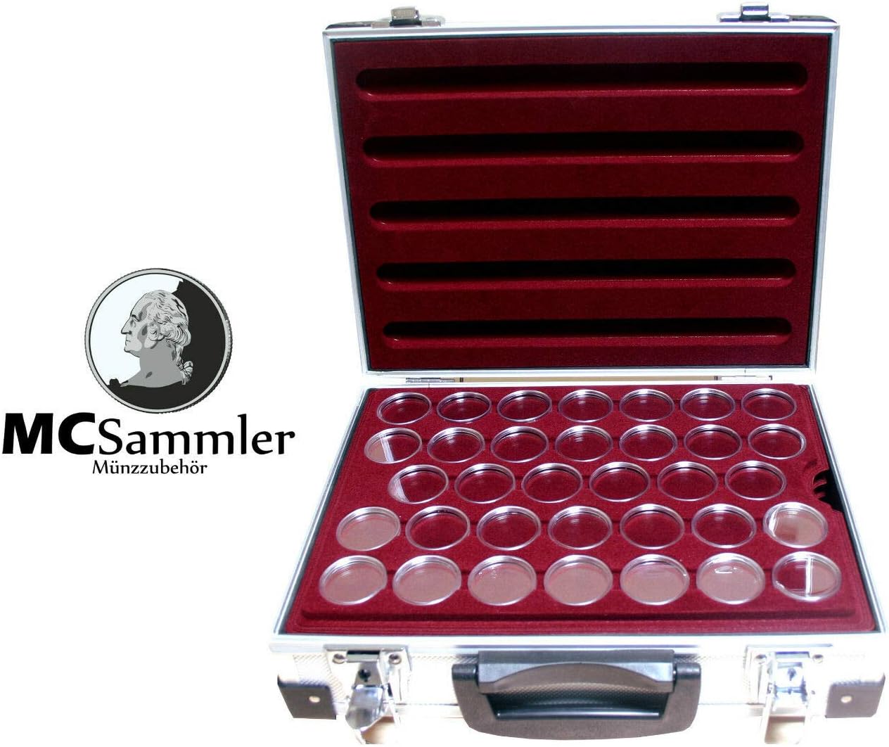 Portamonete in Alluminio con 5 Scomparti - immagine 2