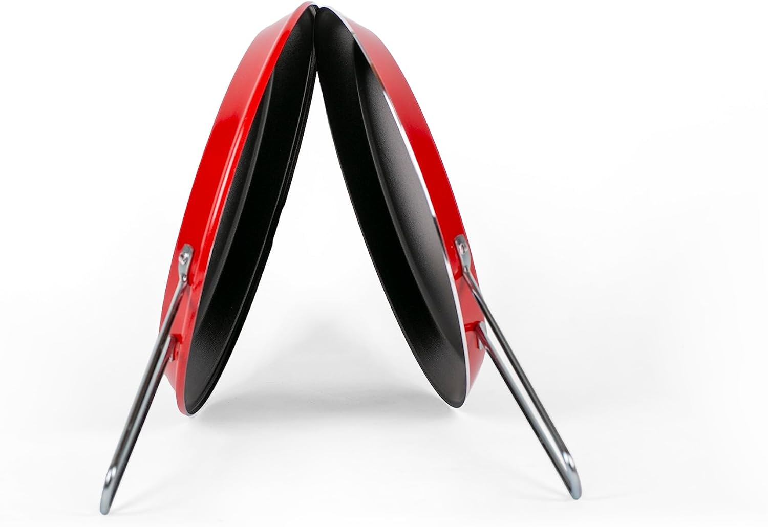 Zanetti Padella Girafrittata Doppia Antiaderente 26cm, Rosso - immagine 2