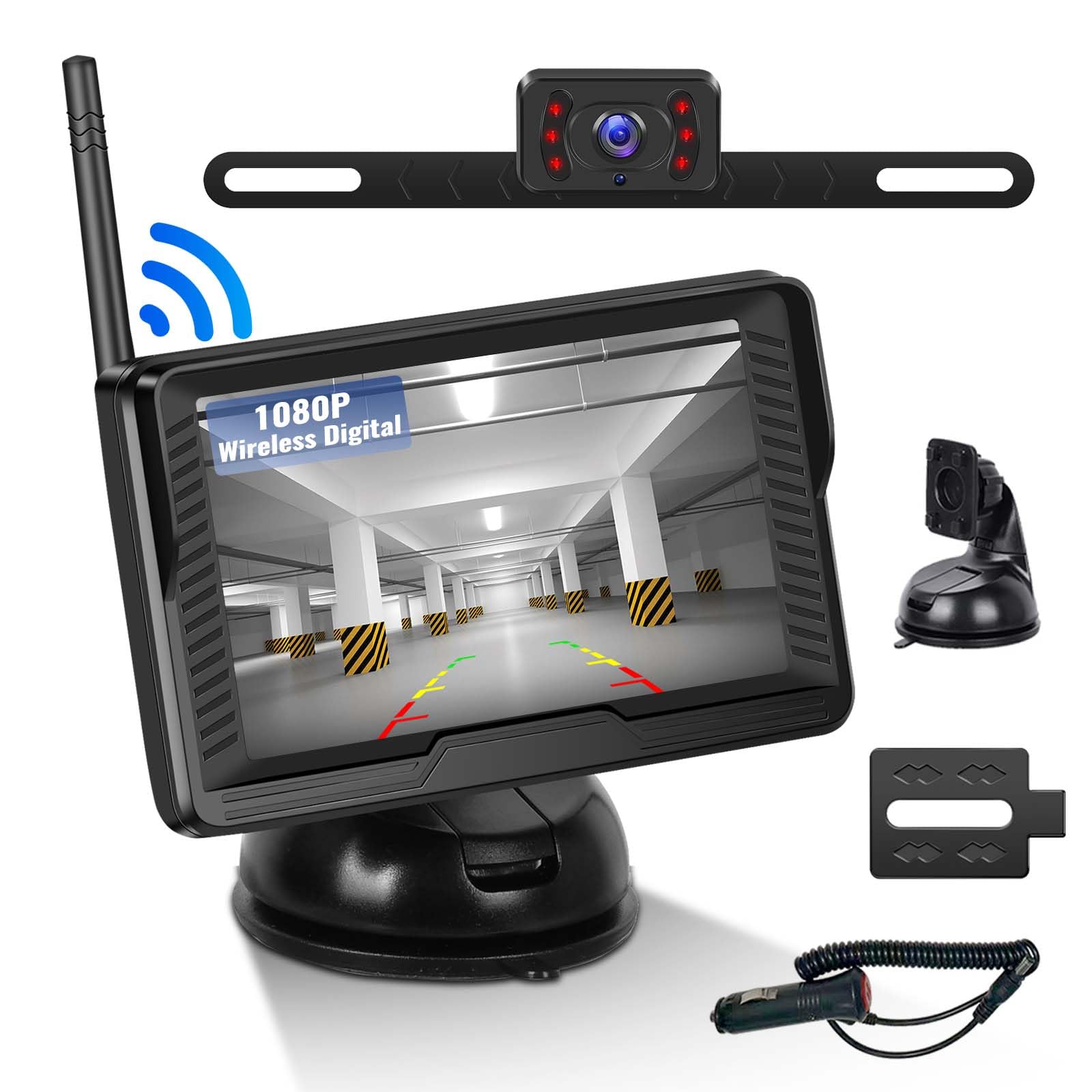 Telecamera di Backup Wireless HD 4.3" 1080P