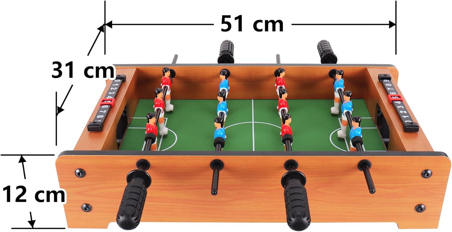 Win.max Mini Pallone da Calcio da Tavolo (Marrone) - immagine 6