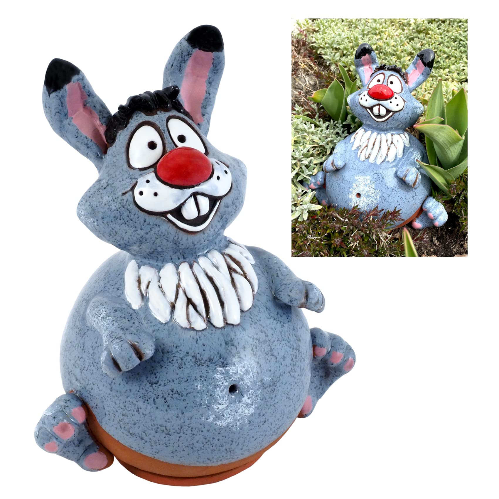 Midene Realizzato a mano da giardino in ceramica Coniglietto, decorazione