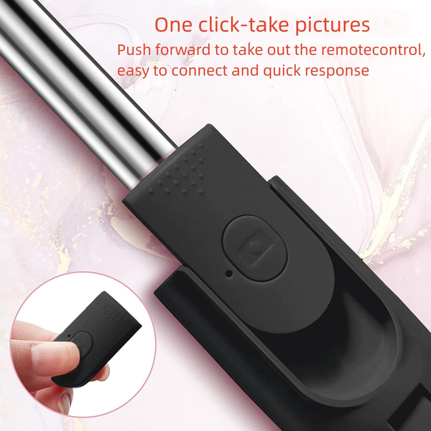 Bastone Selfie Wireless con Cavalletto Treppiede Bluetooth - immagine 2