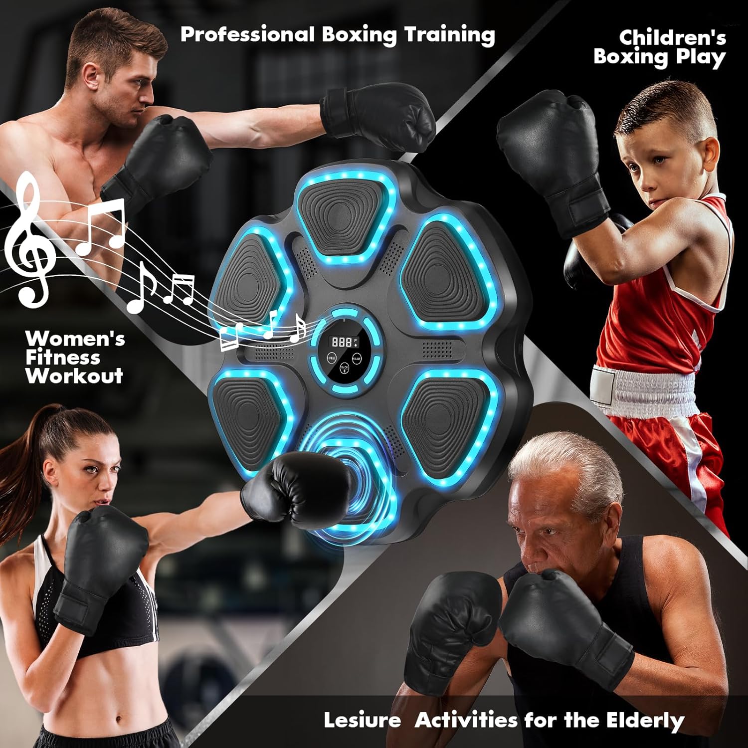 Macchina da Boxe Musicale con Bluetooth da Parete - immagine 6