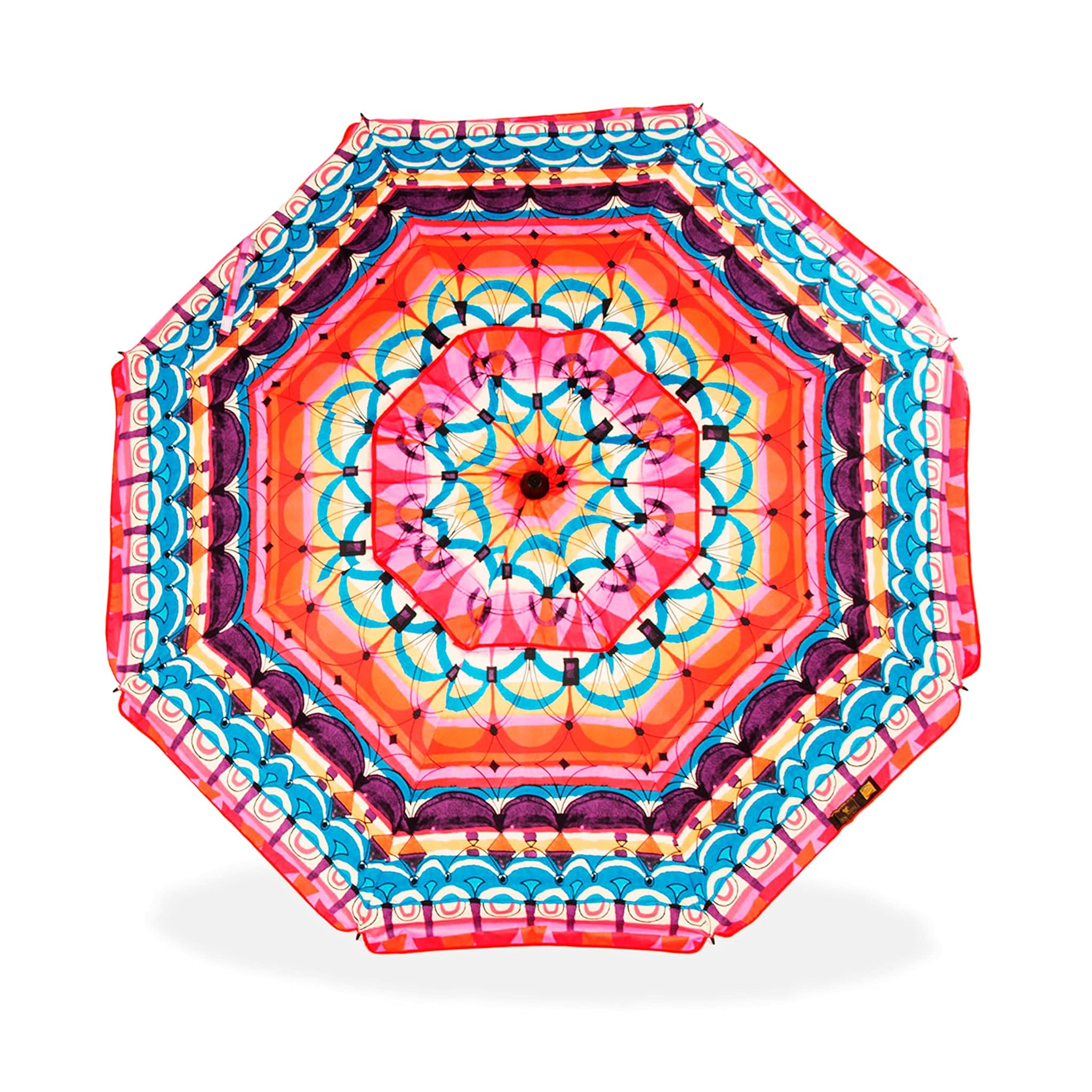 Ombrellone da Spiaggia 200 cm con Spirale e Palo Viaggio