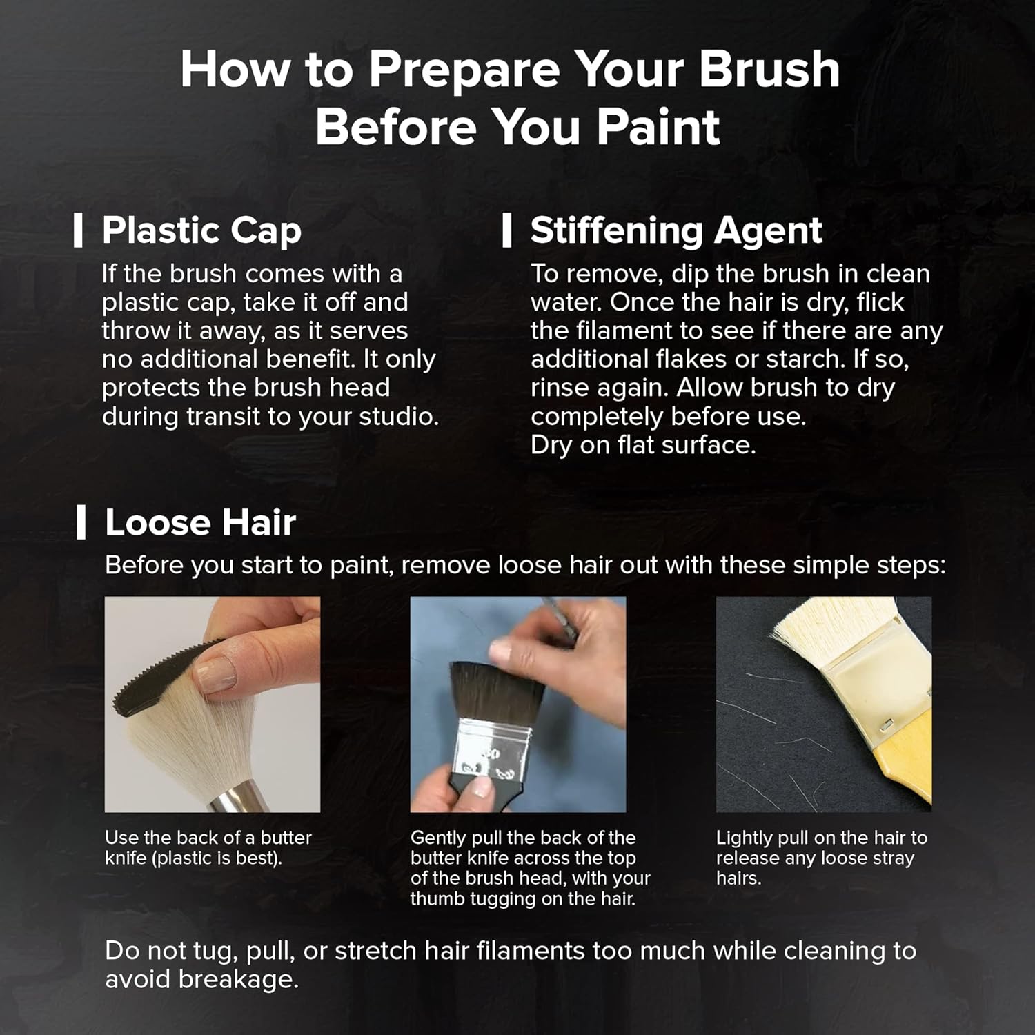 Silver Brush Limited WC-3203S-Set di 3 pennelli Acquerello - immagine 6