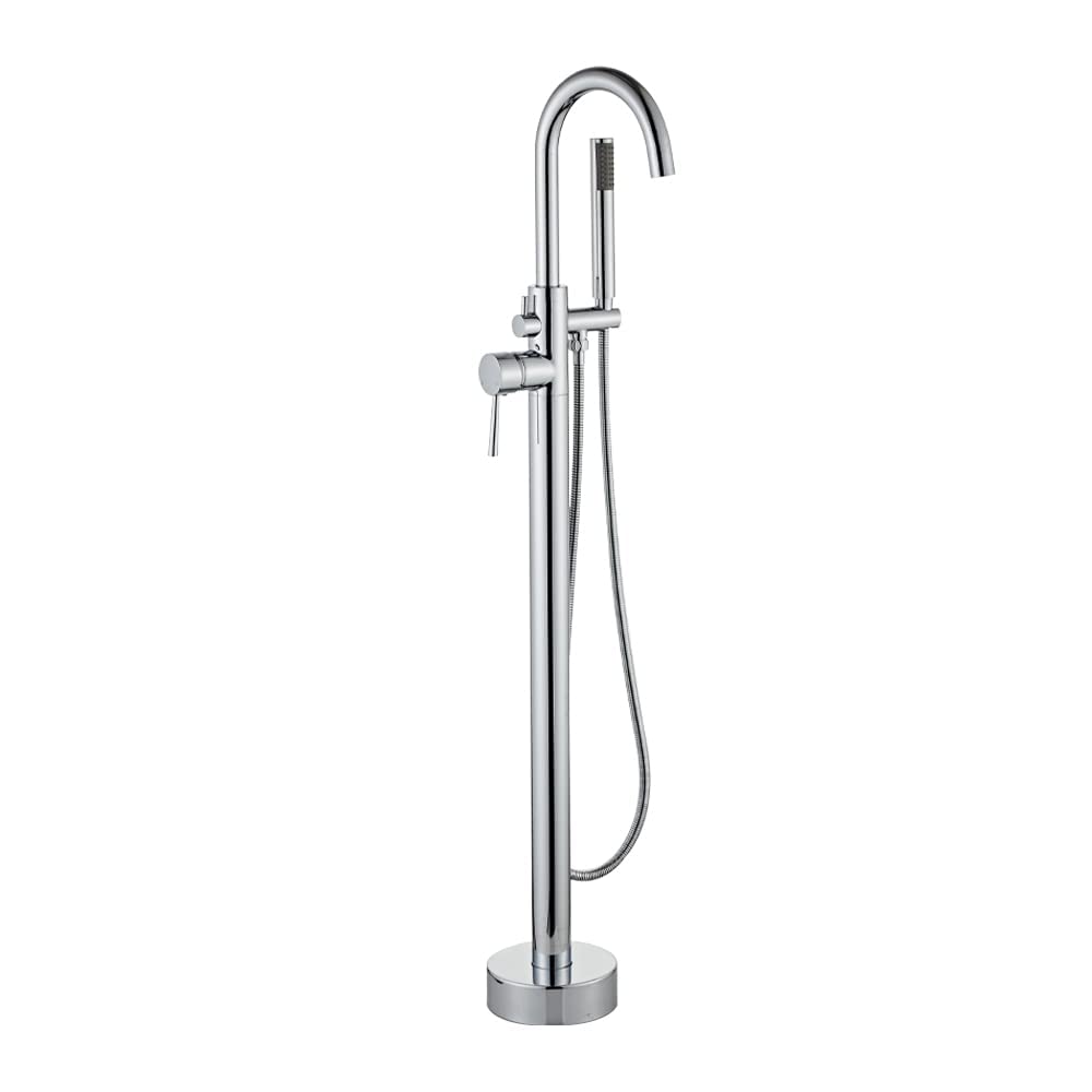 Valaz Rubinetto Vasca Freestanding Cromo, Serie Ebro