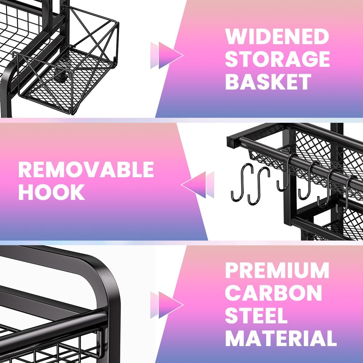 Scaffale Organizer Manubri con Ruote 360° - immagine 6