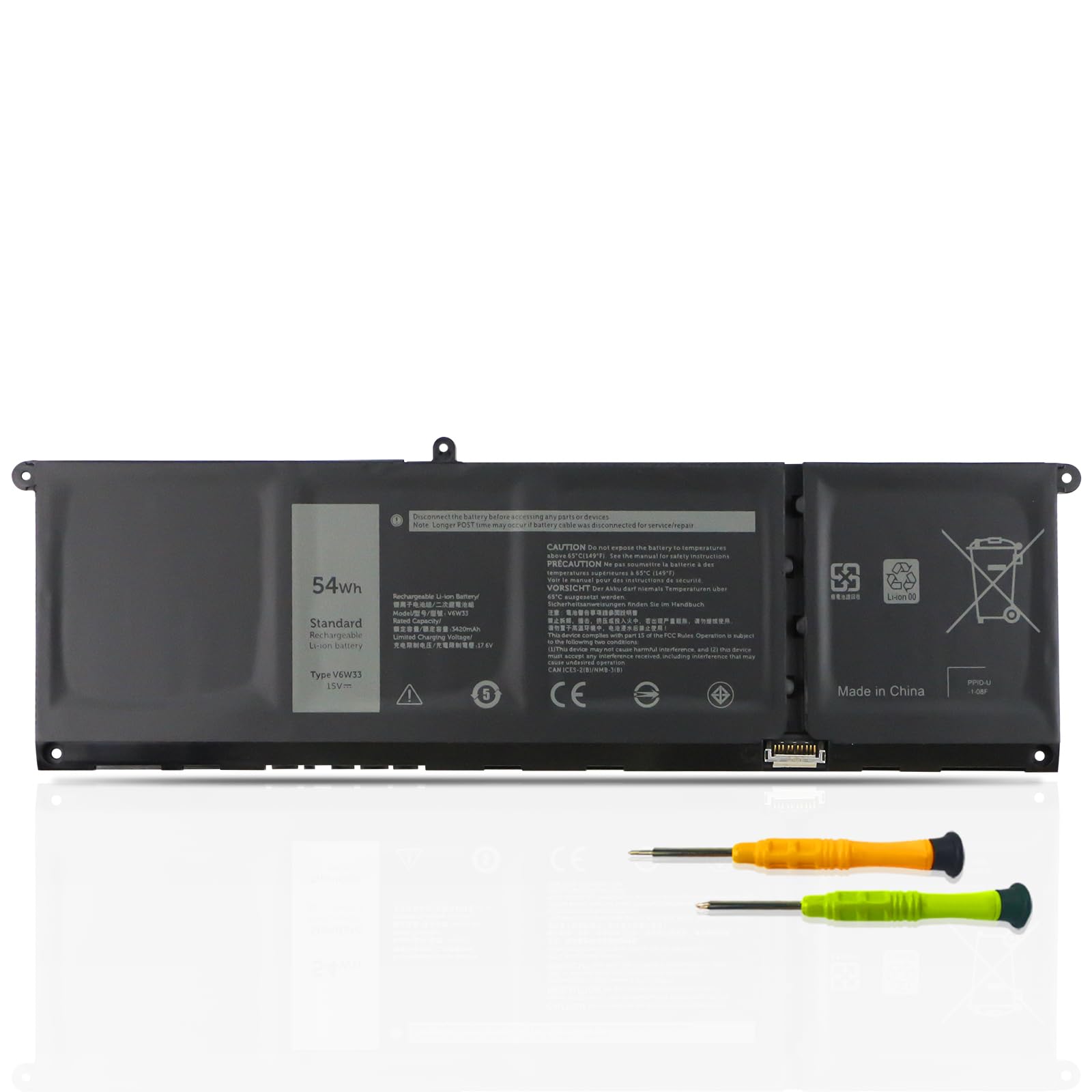 Batteria Laptop 54Wh V6W33 TN70C G91J0