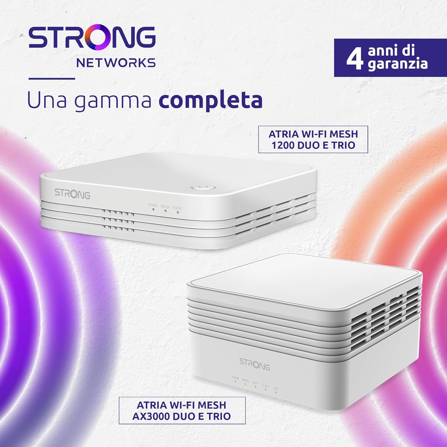 Strong - 3x Atria Mesh Kit AX3000 - Amplificatore WiFi 6, Bianco - immagine 7