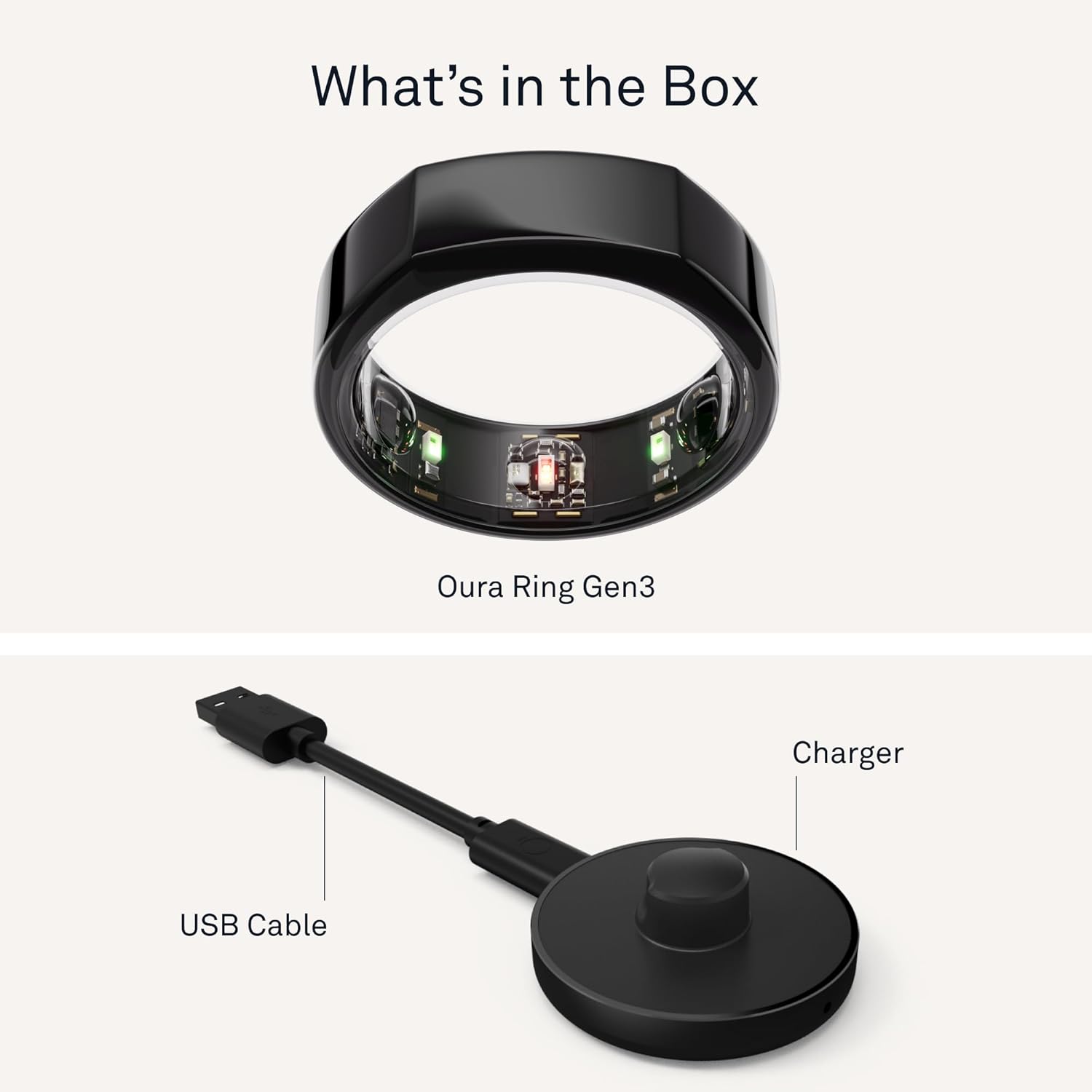 Oura Ring Gen3 Heritage - Misura 13, Black - immagine 8