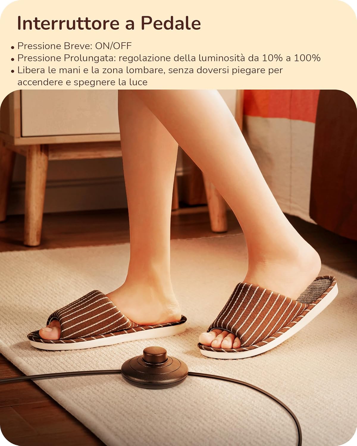 EDISHINE Lampada da Terra LED Dimmerabile Continua - immagine 6