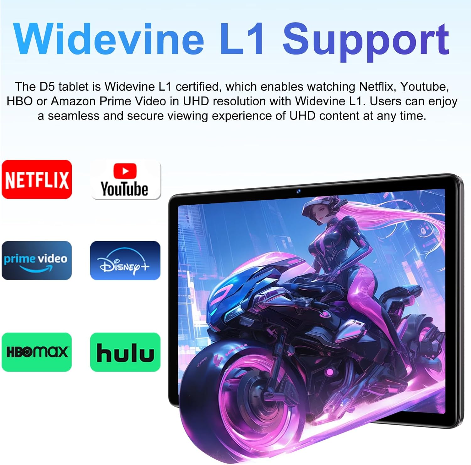 Dmoao Tablet Android 14 22GB RAM+128GB ROM (Marrone) - immagine 6