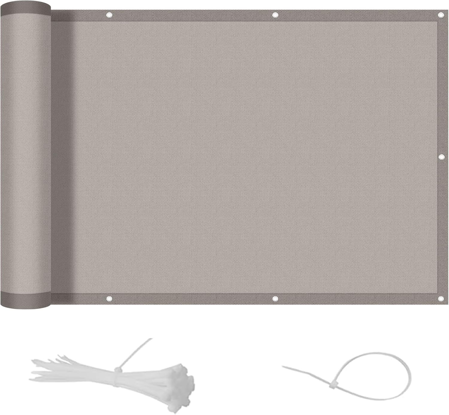 COOL AREA Frangivista per Balcone in PES 90x900cm, Taupe