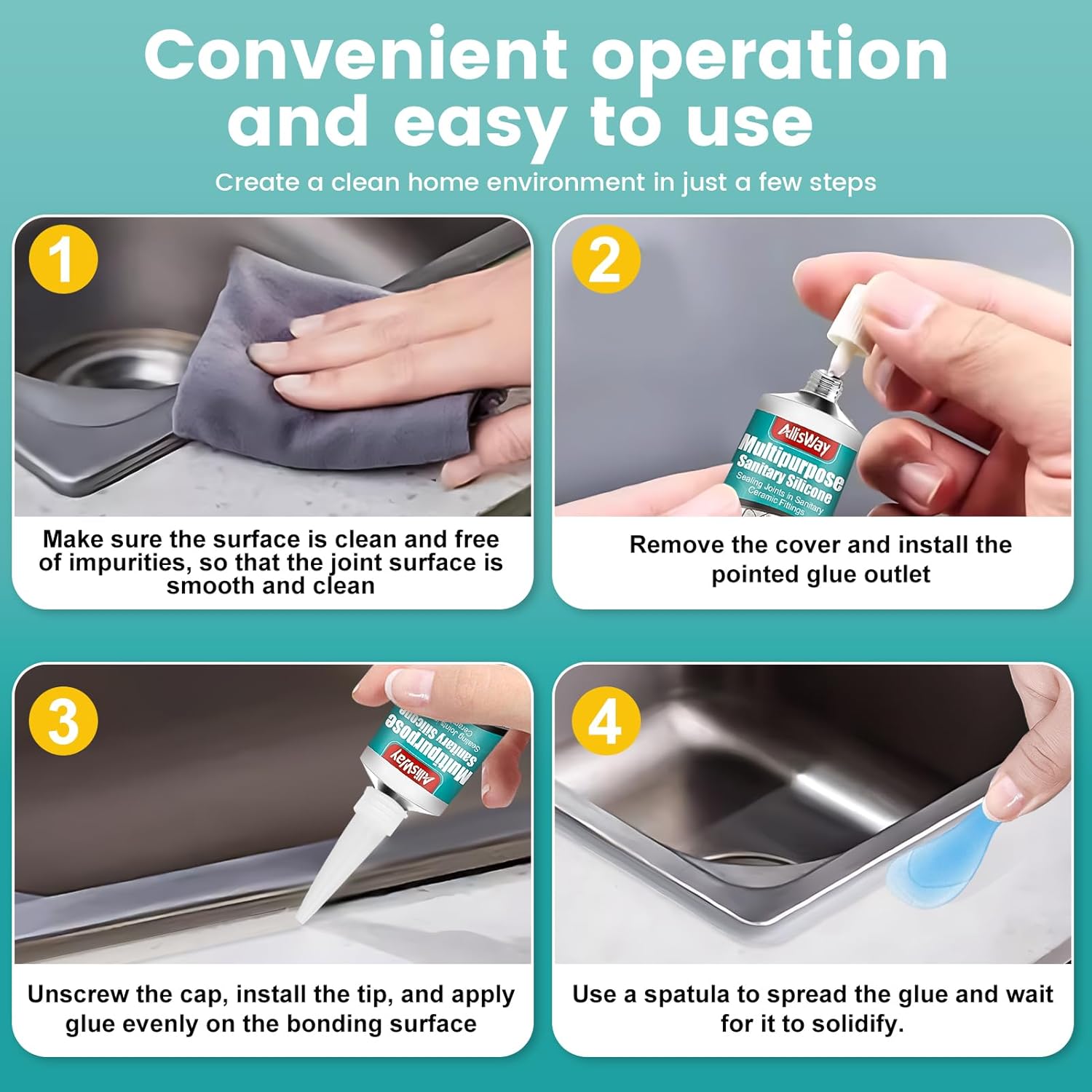 Silicone Trasparente Sigillante Doccia 100 Ml - immagine 6